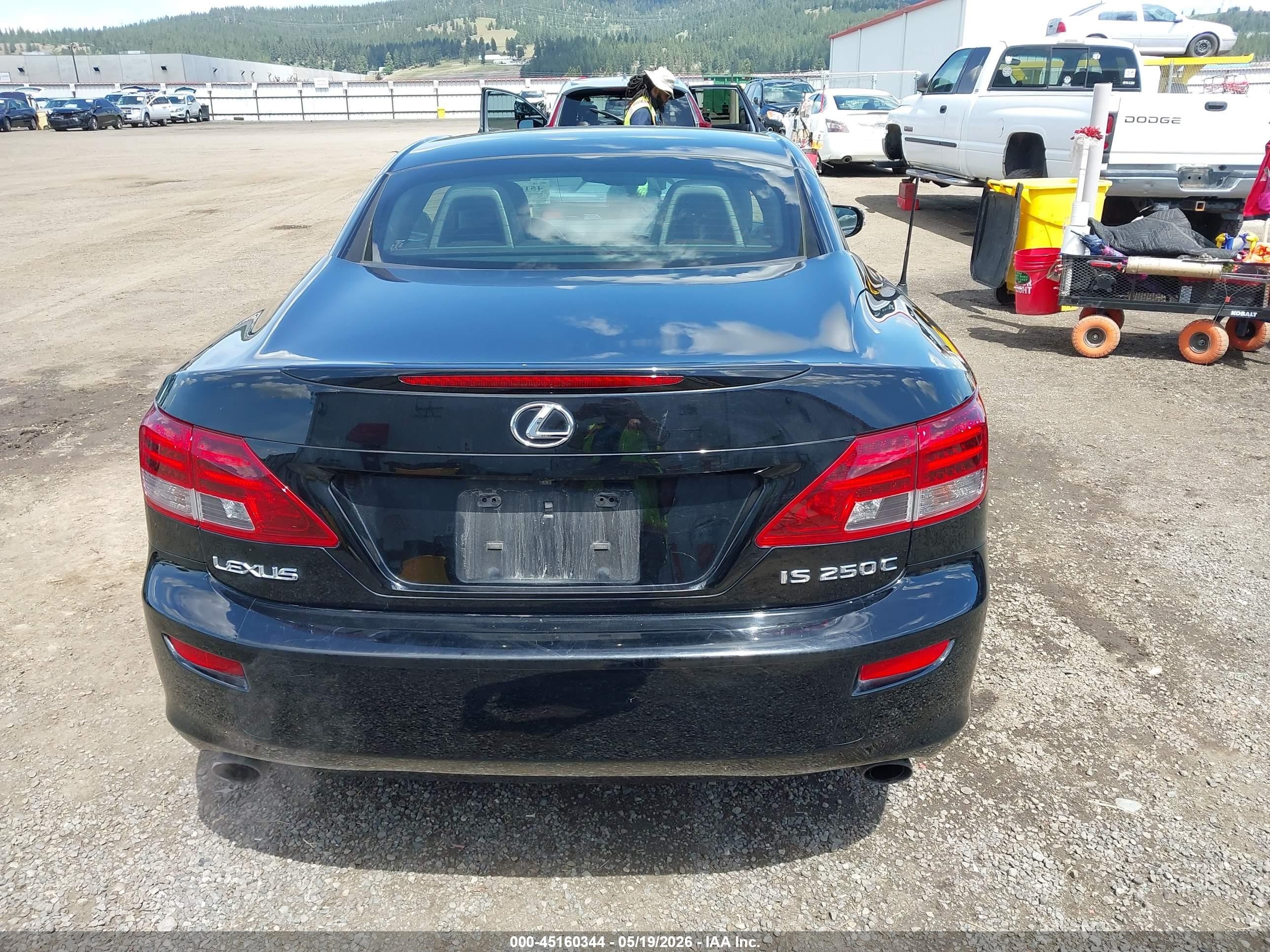 2013 Lexus Is 250c   Black vin: JTHFF2C27D2529178