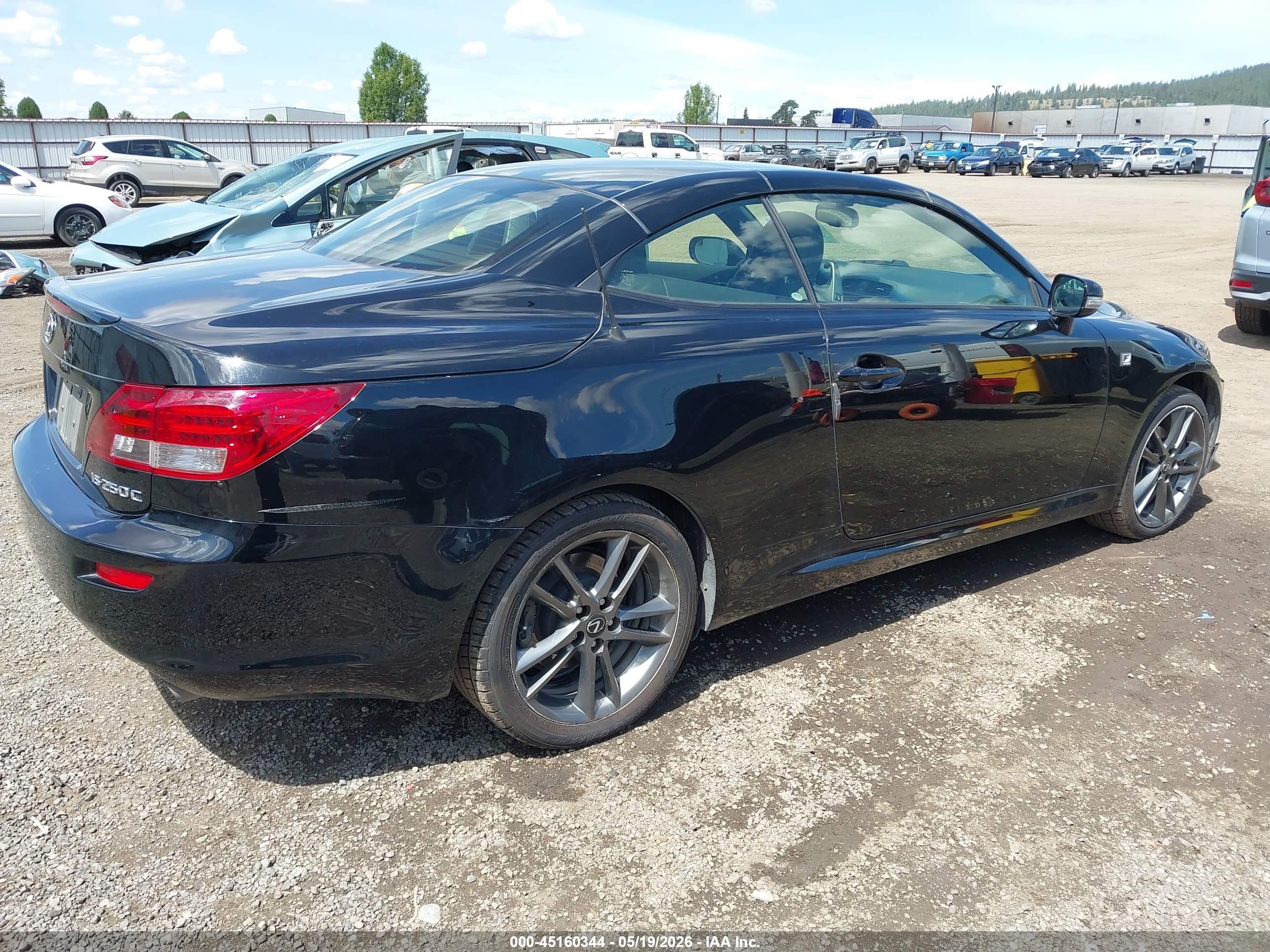 2013 Lexus Is 250c   Black vin: JTHFF2C27D2529178