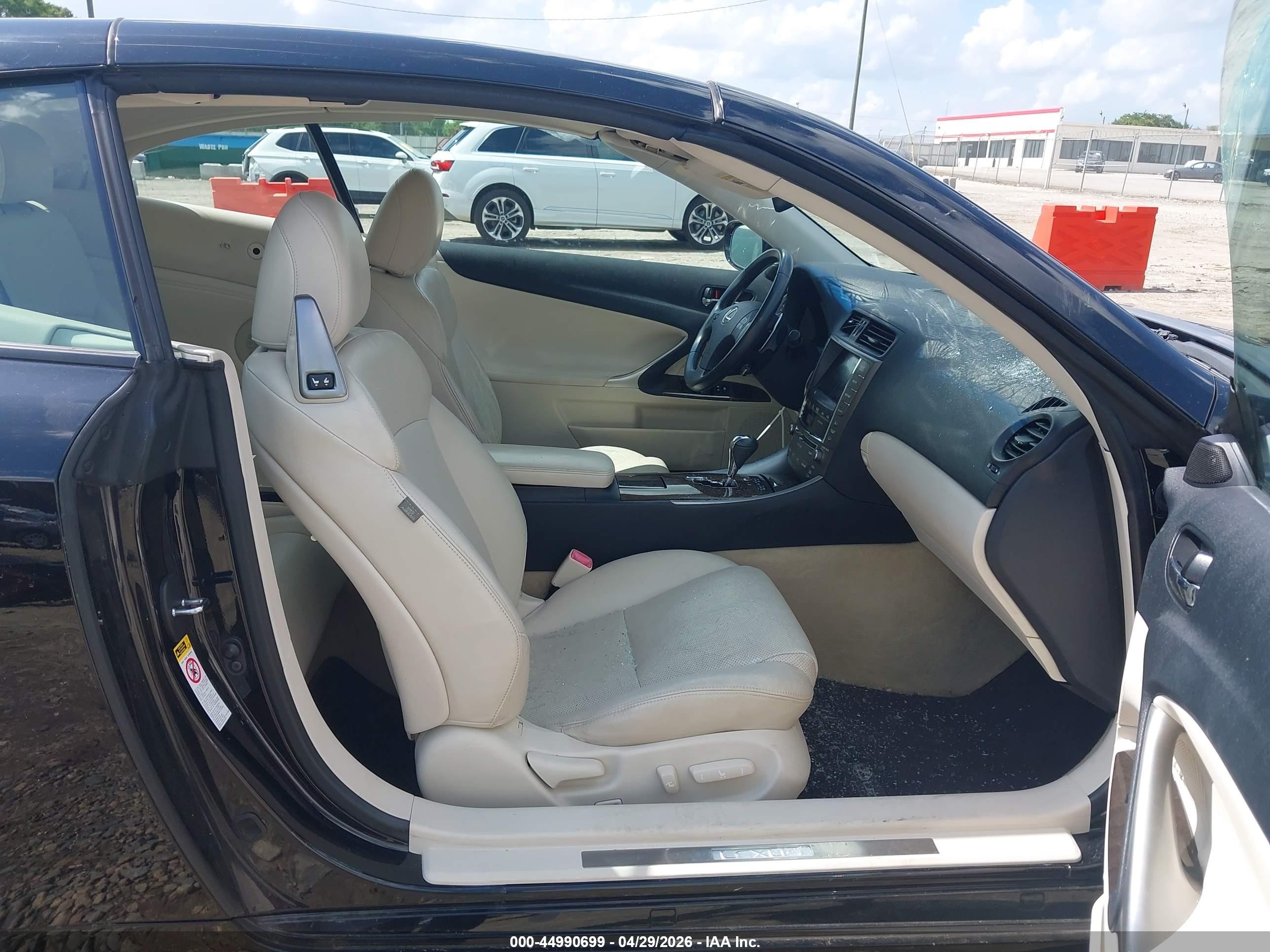 2010 Lexus Is 250c   Black vin: JTHFF2C28A2506343