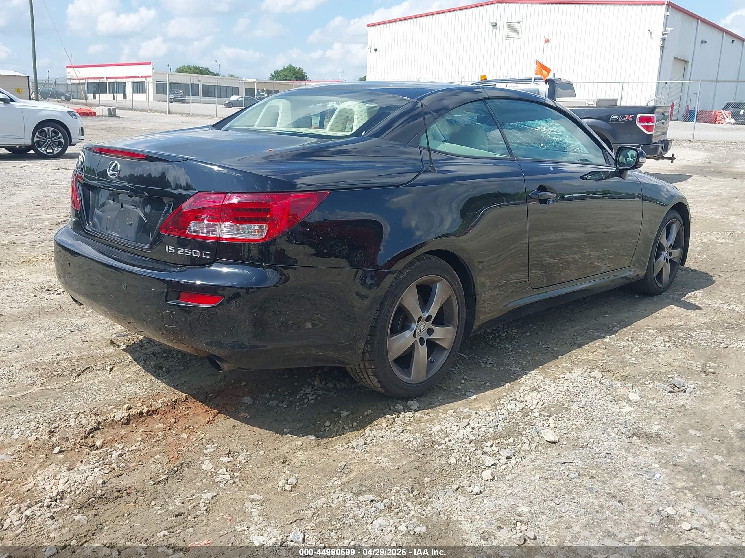 2010 Lexus Is 250c   Black vin: JTHFF2C28A2506343