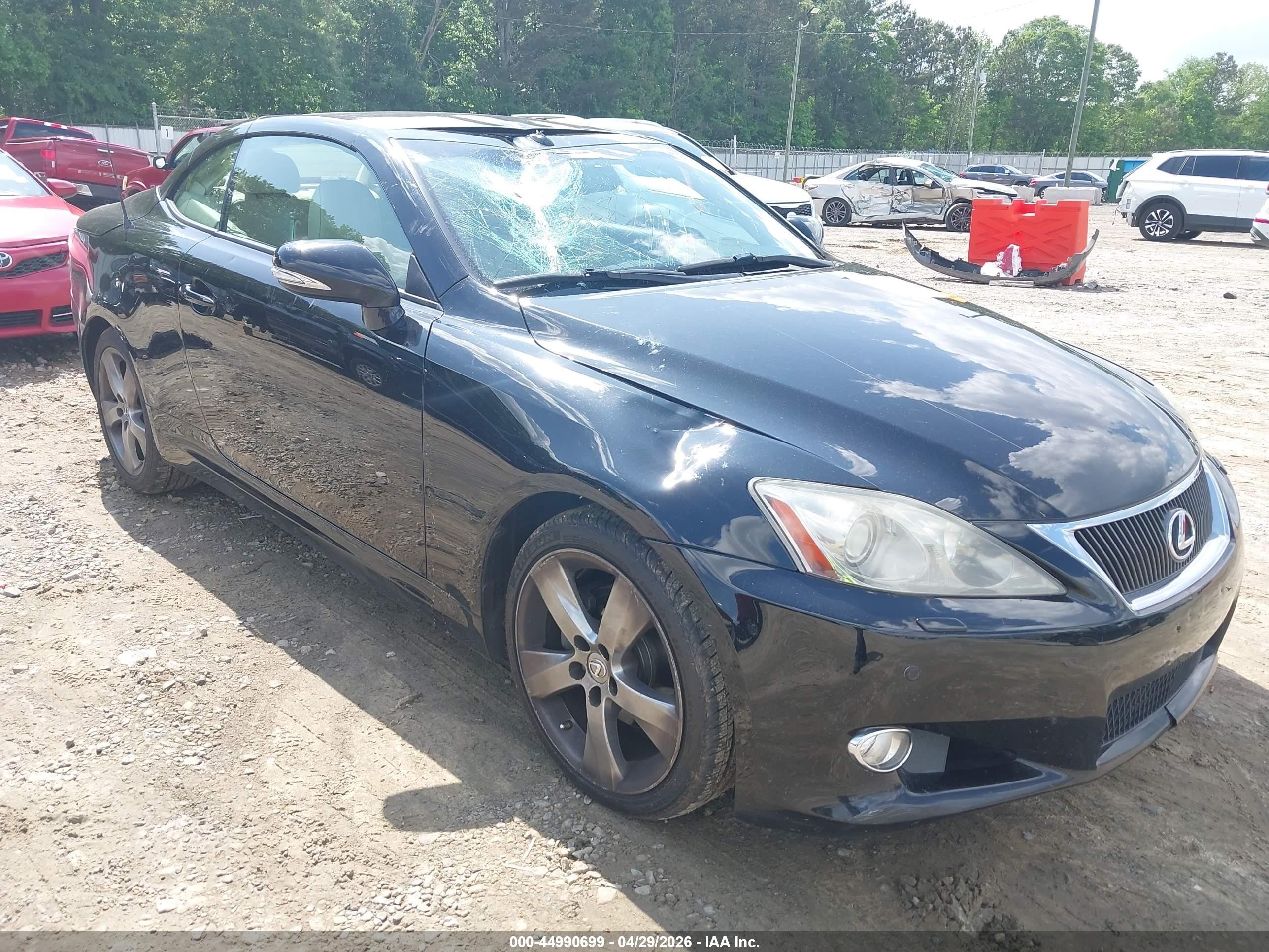 2010 Lexus Is 250c   Black vin: JTHFF2C28A2506343