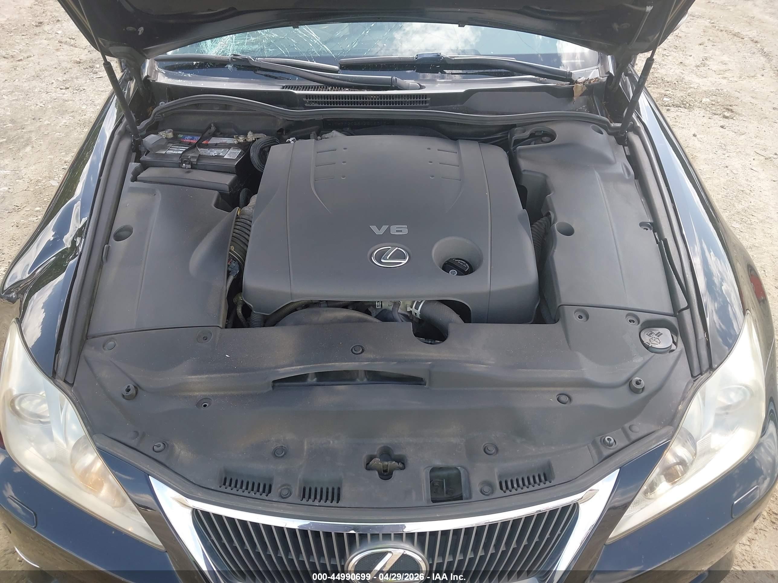2010 Lexus Is 250c   Black vin: JTHFF2C28A2506343