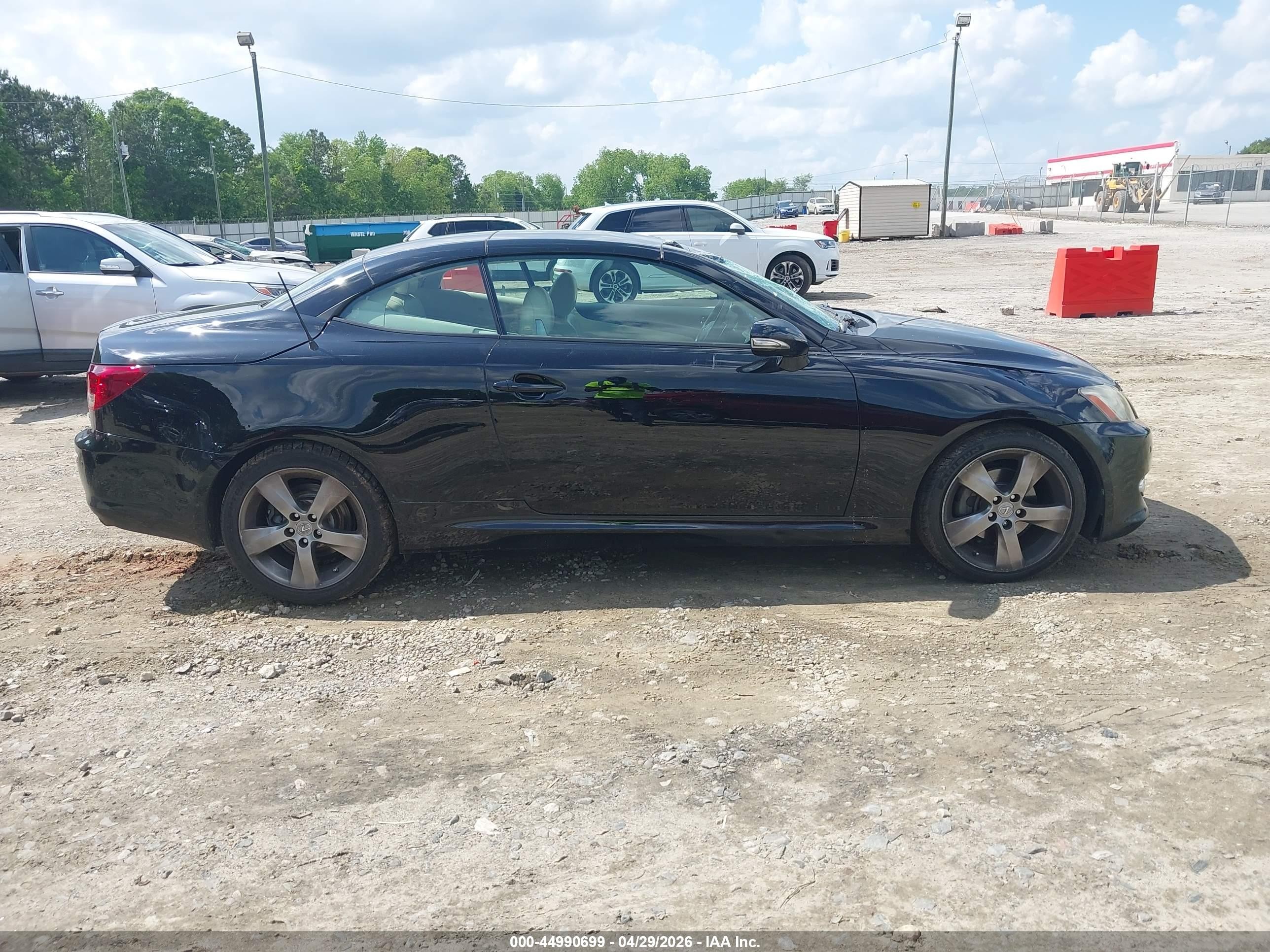 2010 Lexus Is 250c   Black vin: JTHFF2C28A2506343