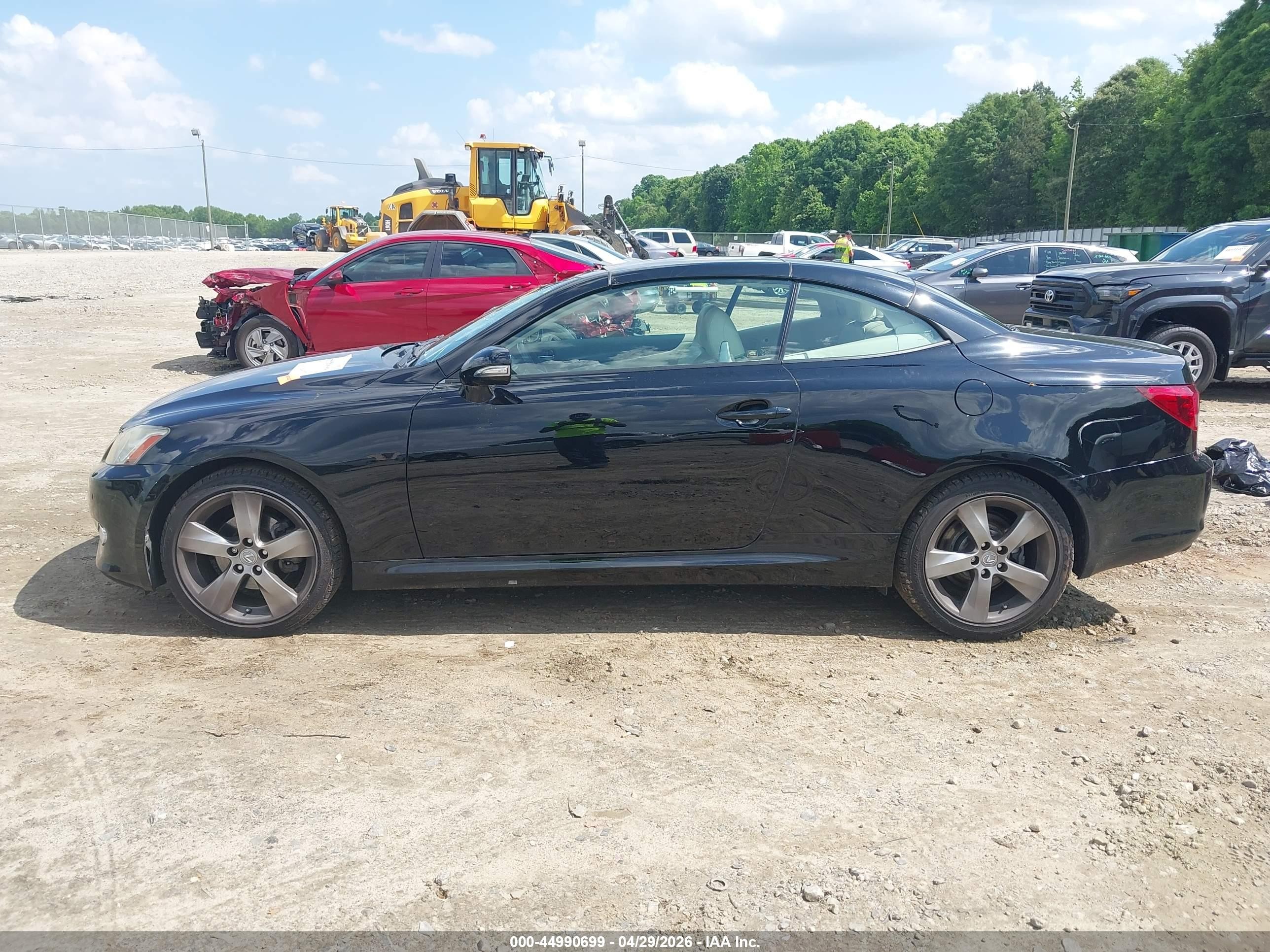2010 Lexus Is 250c   Black vin: JTHFF2C28A2506343