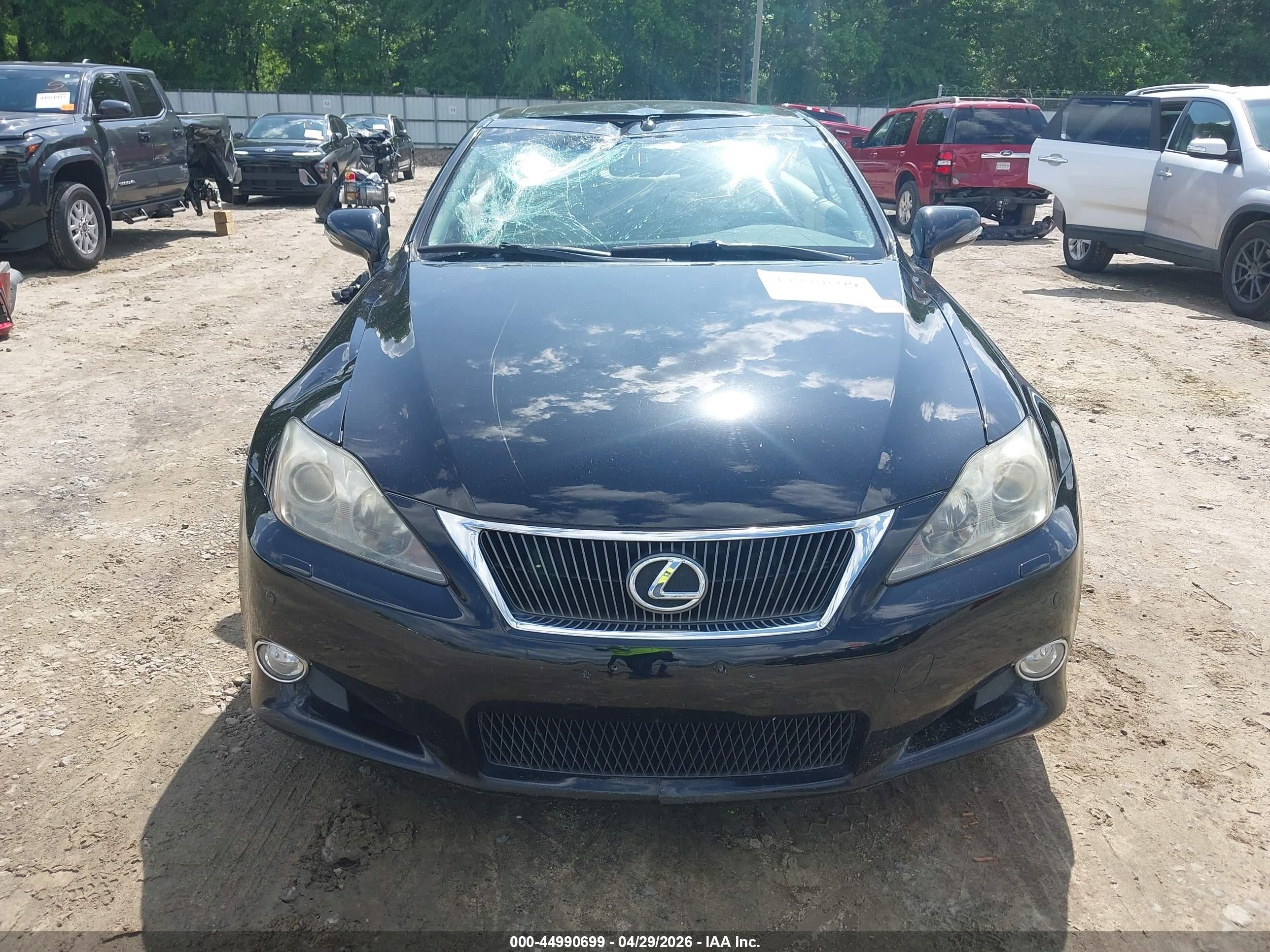 2010 Lexus Is 250c   Black vin: JTHFF2C28A2506343