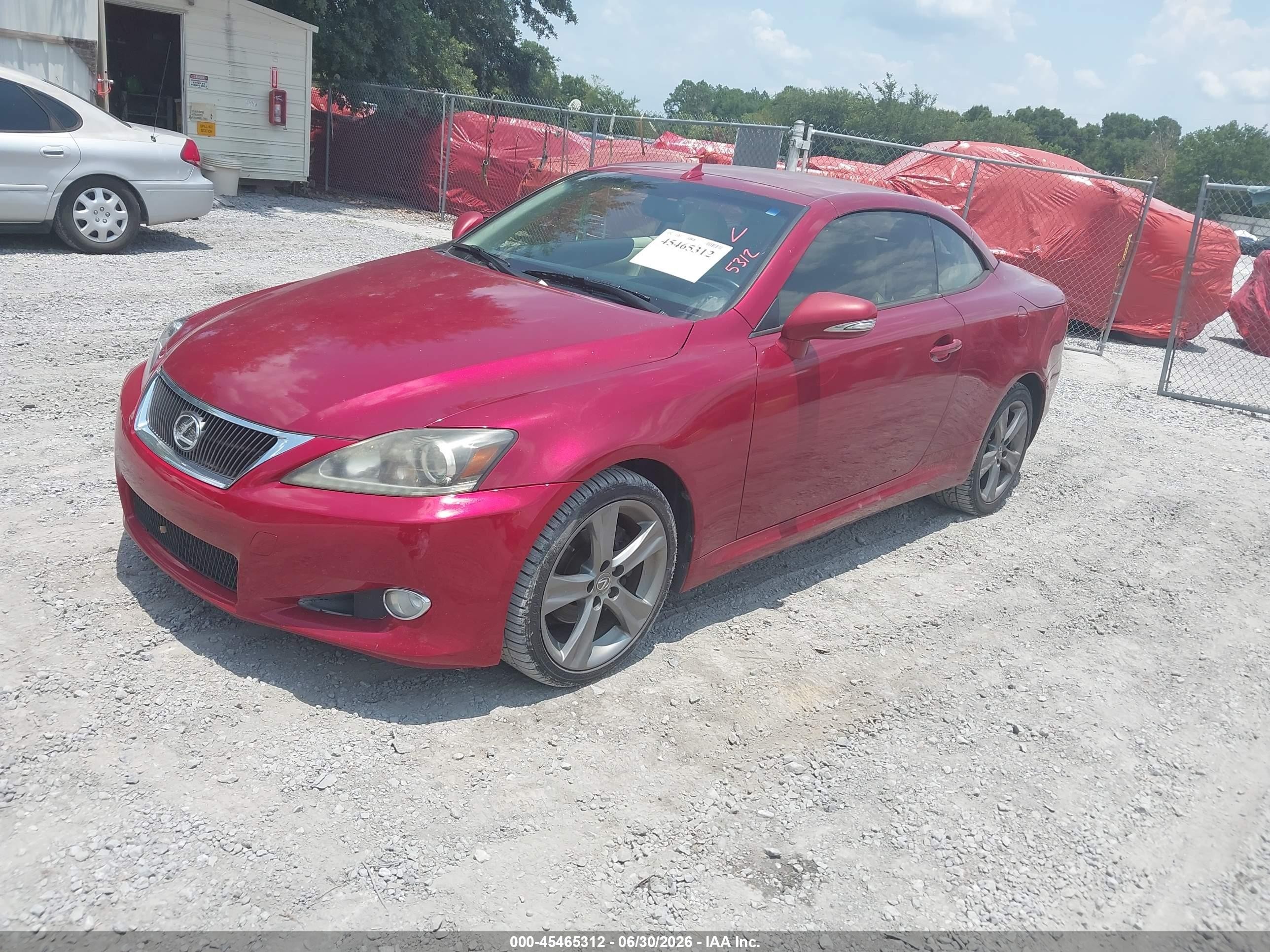 2014 Lexus Is 250c   Red vin: JTHFF2C28E2530373
