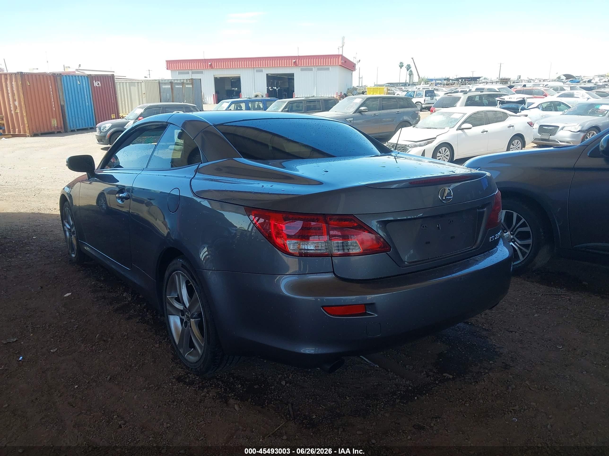 2015 Lexus Is 250c   Gray vin: JTHFF2C28F2533081
