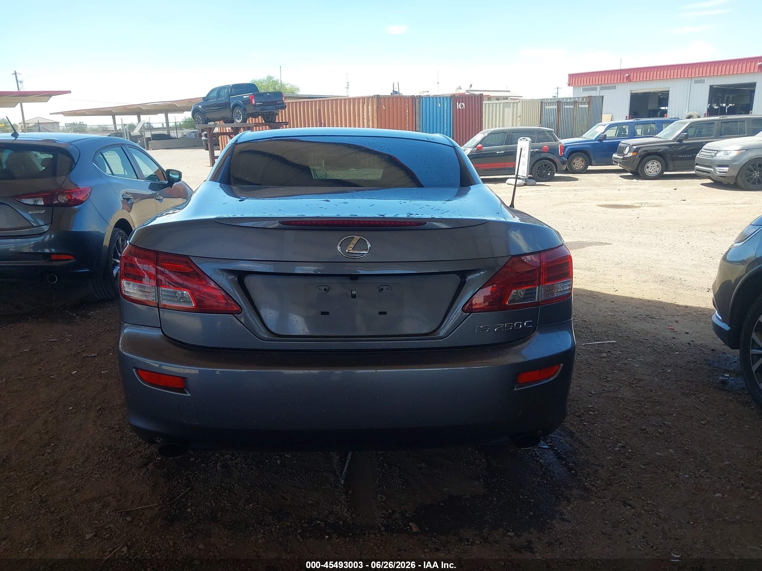 2015 Lexus Is 250c   Gray vin: JTHFF2C28F2533081