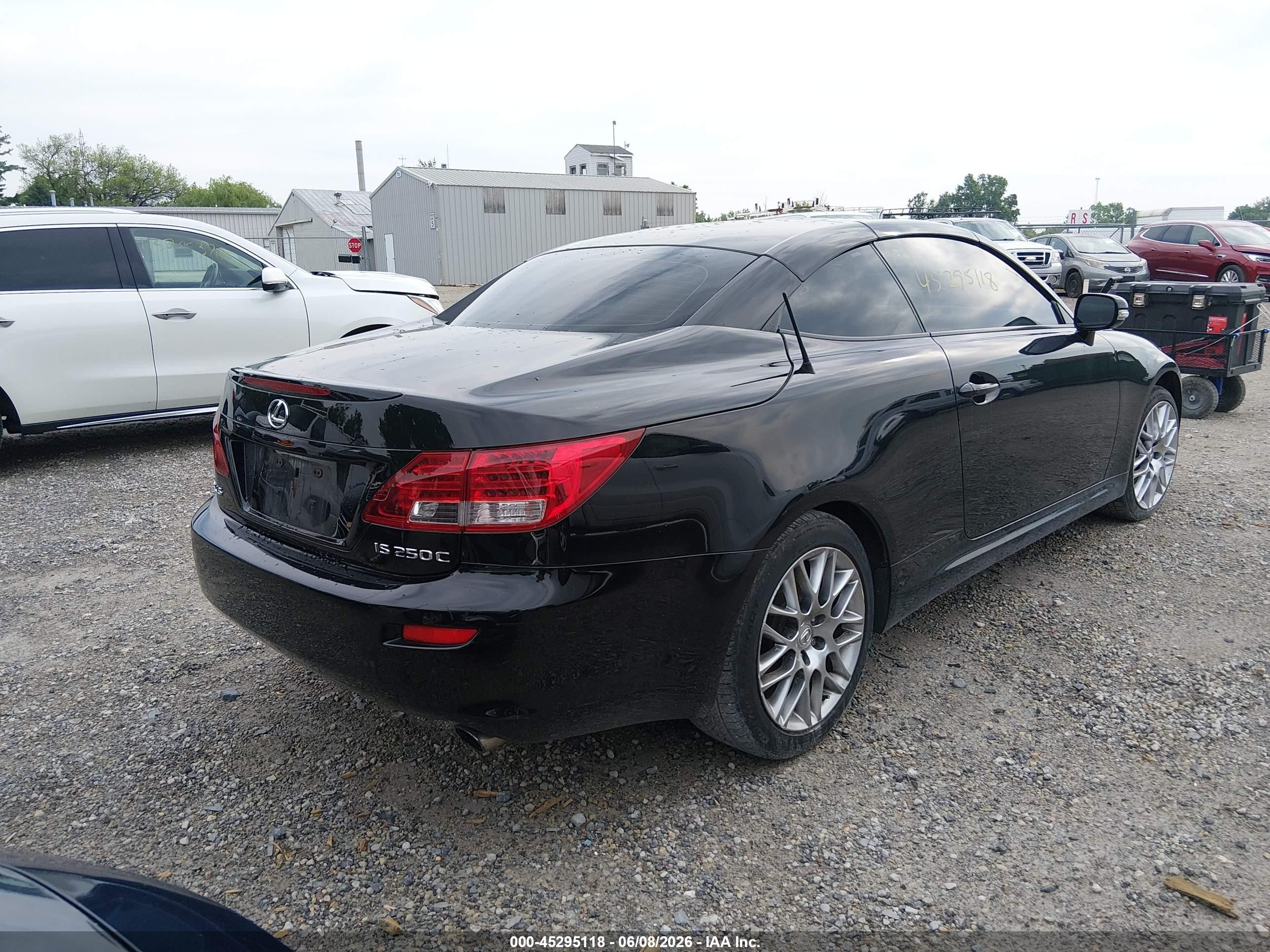 2010 Lexus Is 250c   Black vin: JTHFF2C29A2506898