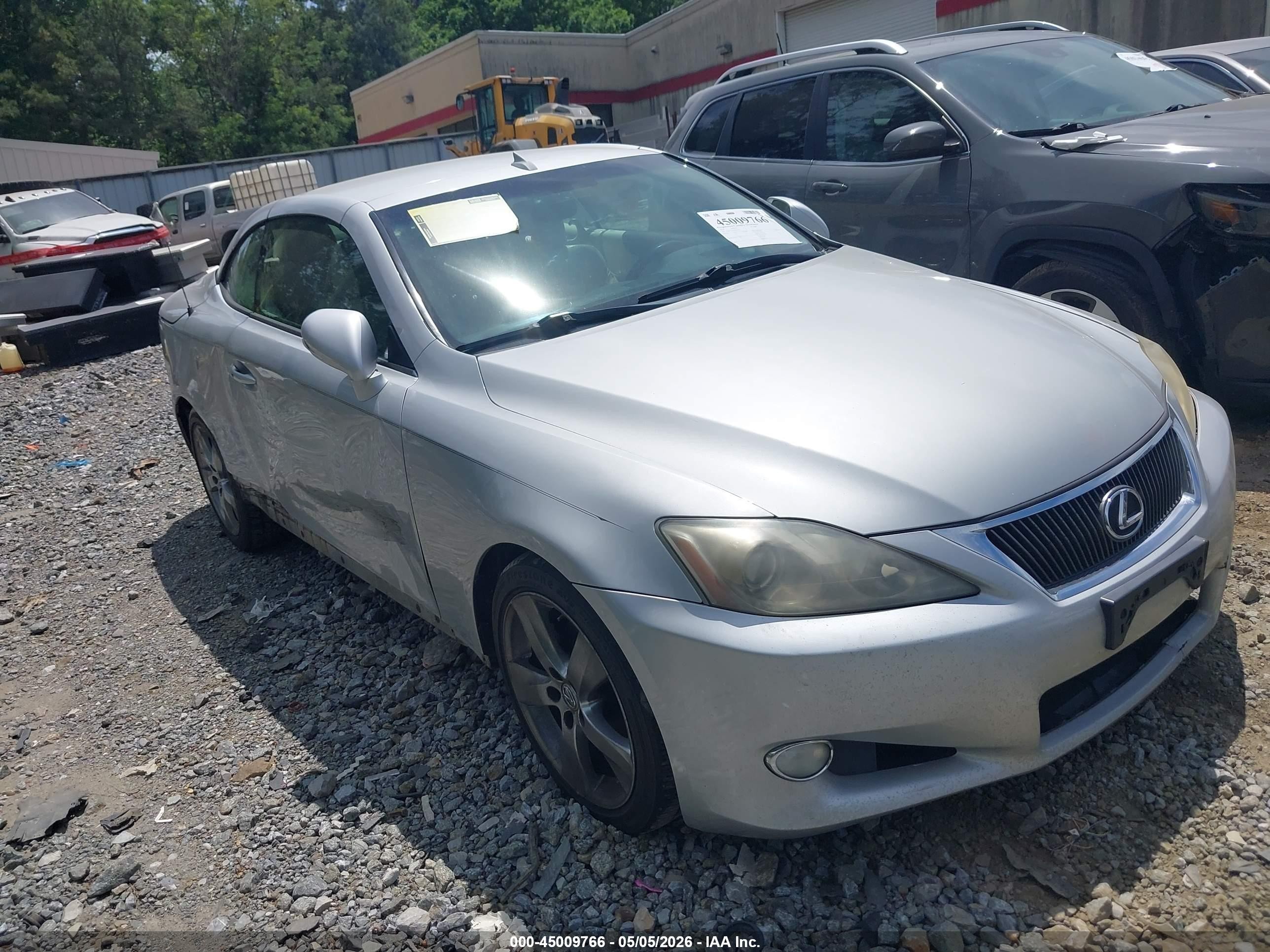 2010 Lexus Is 250c   Silver vin: JTHFF2C29A2507243