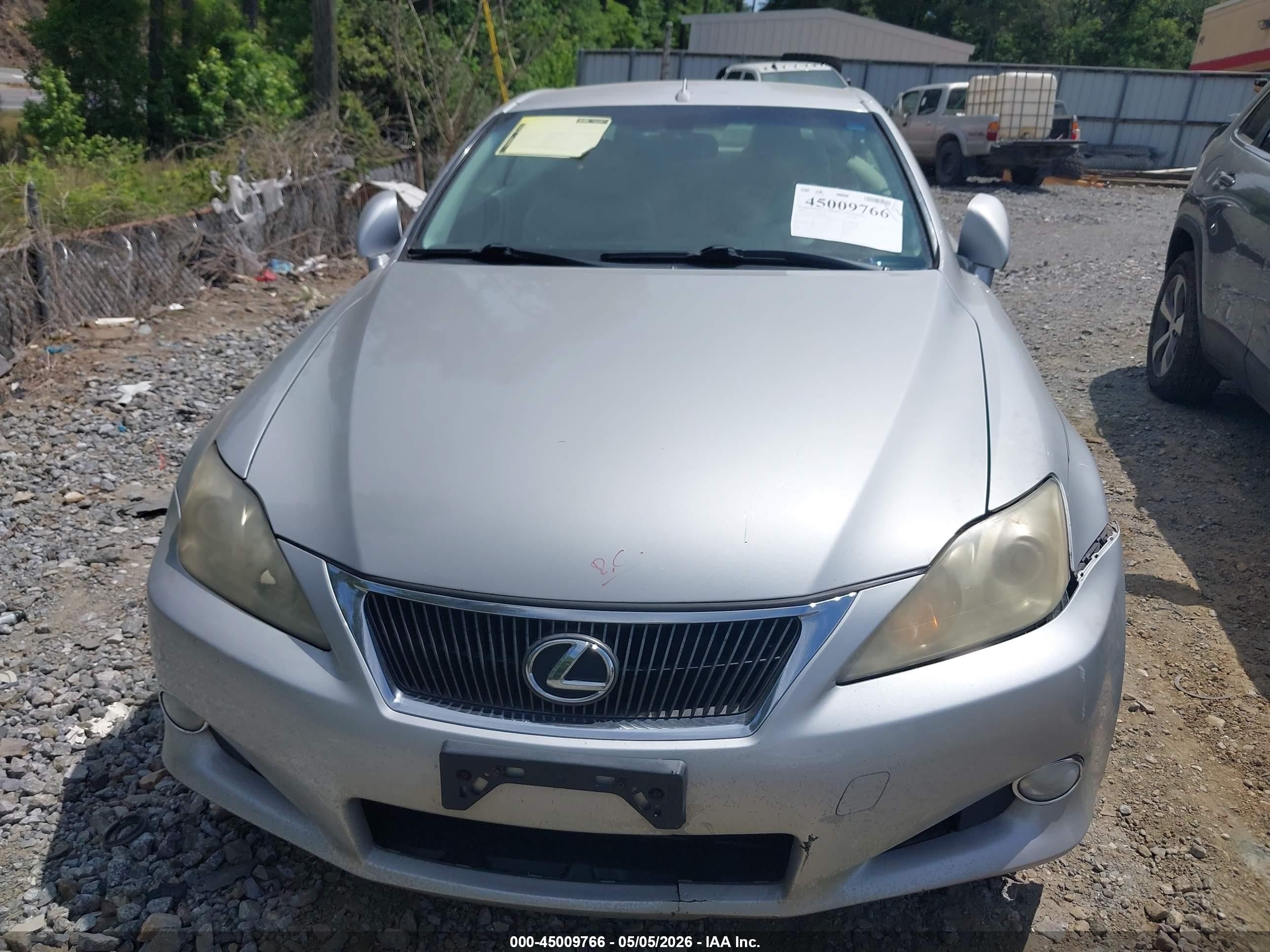 2010 Lexus Is 250c   Silver vin: JTHFF2C29A2507243