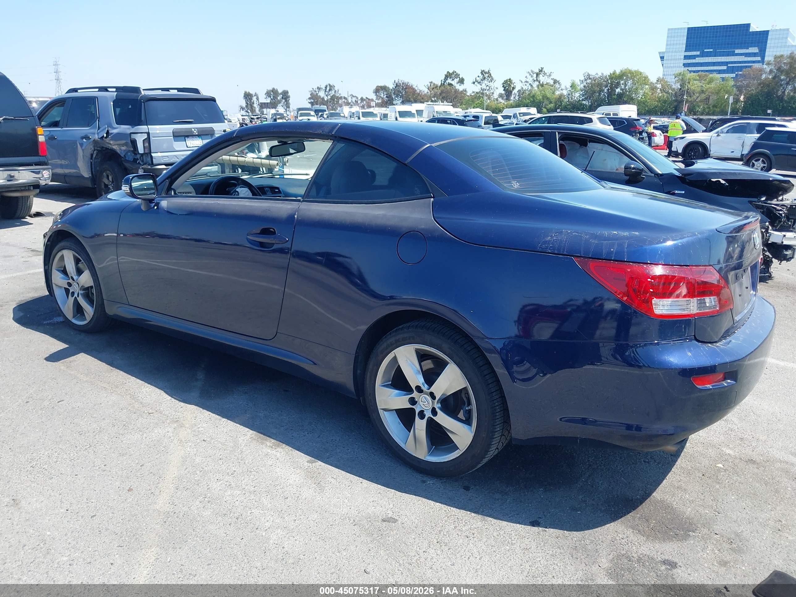 2011 Lexus Is 250c   Blue vin: JTHFF2C29B2518180