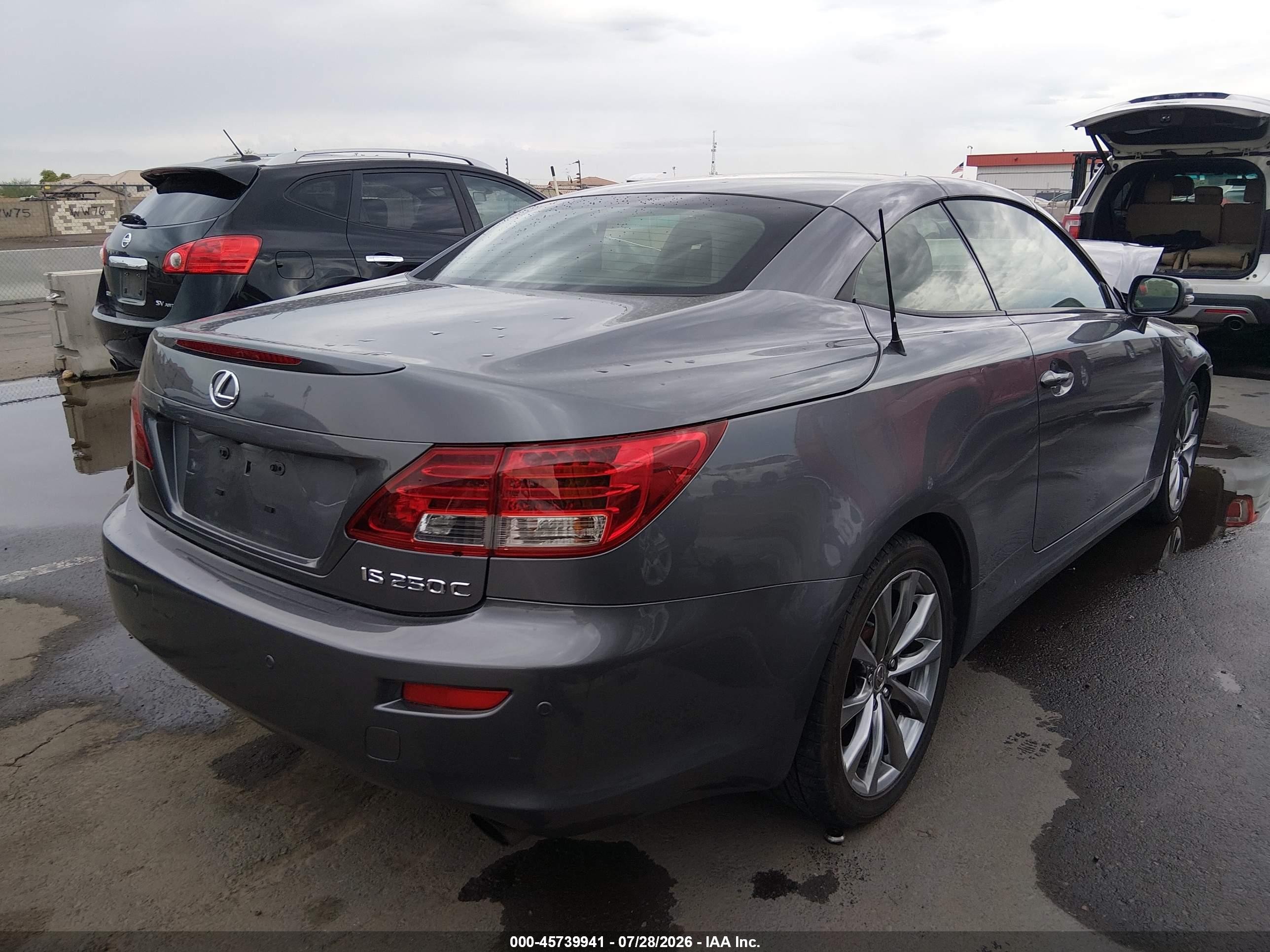 2013 Lexus Is 250c   Серый vin: JTHFF2C29D2527559