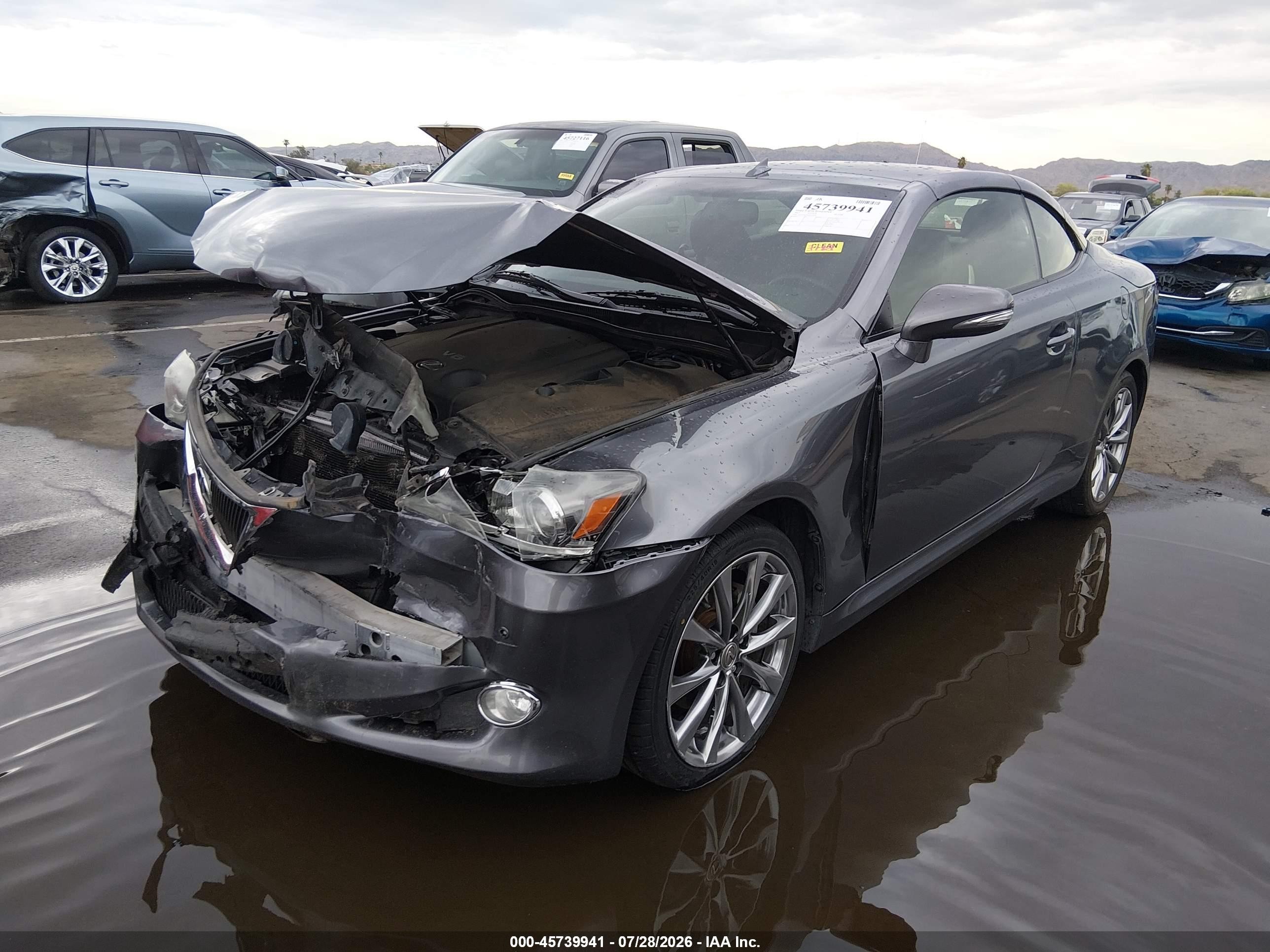 2013 Lexus Is 250c   Серый vin: JTHFF2C29D2527559