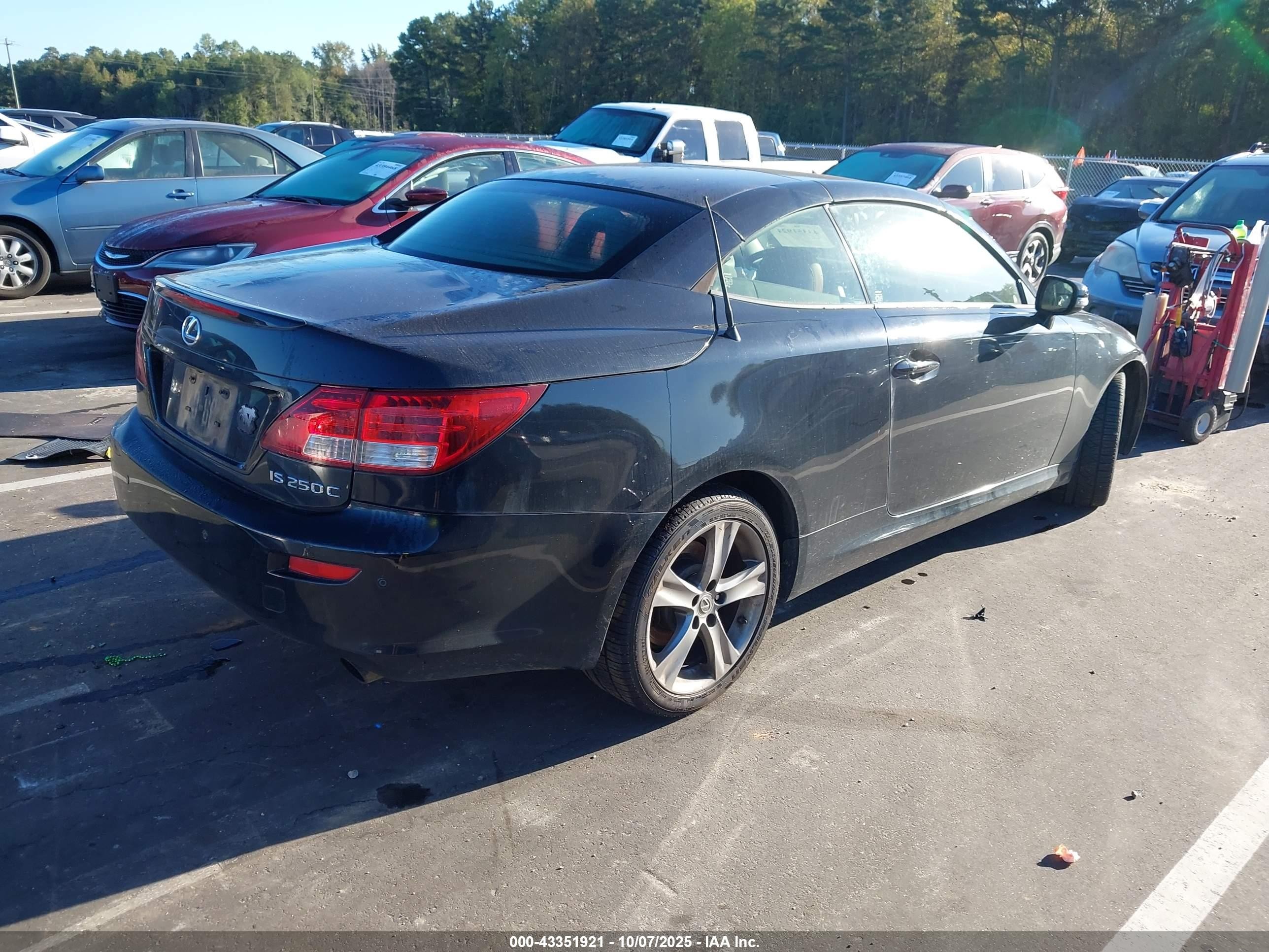 2015 Lexus Is 250c   Black vin: JTHFF2C29F2532439