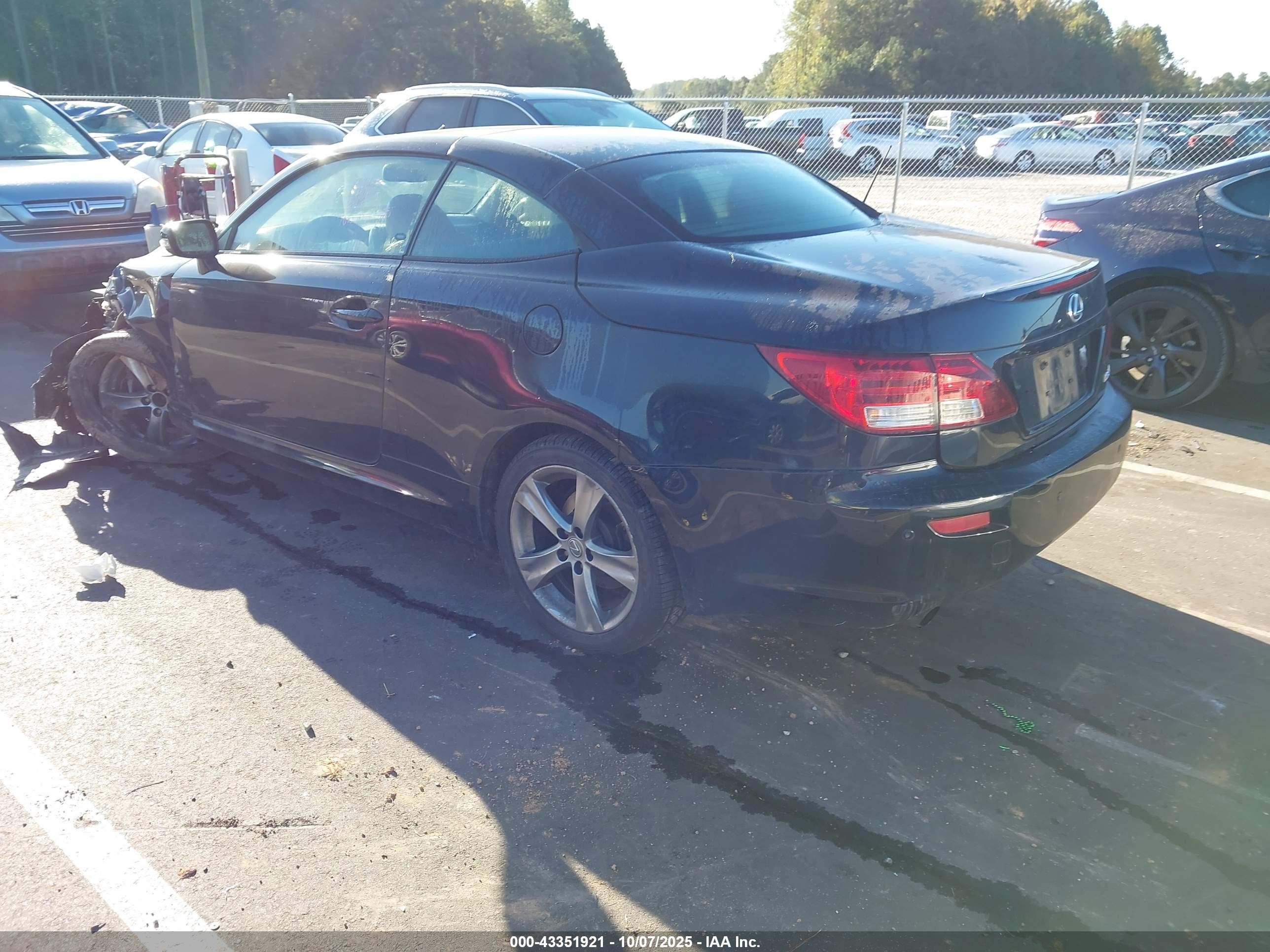 2015 Lexus Is 250c   Black vin: JTHFF2C29F2532439