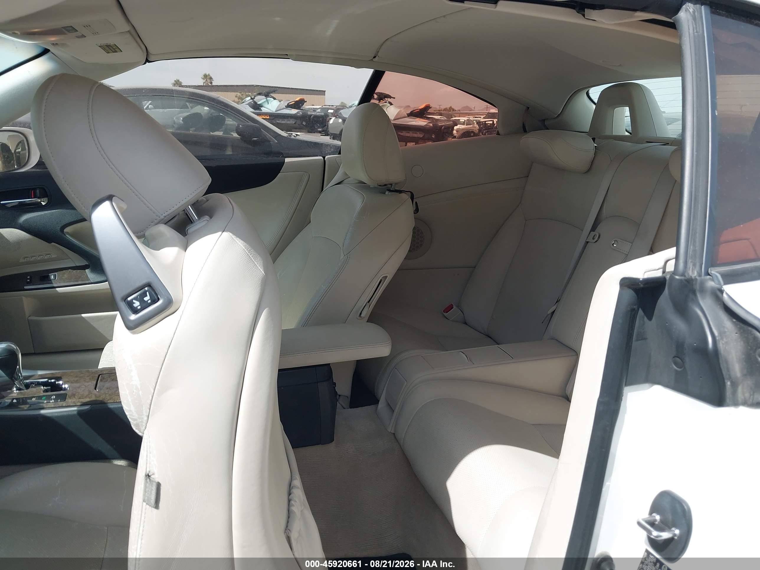 2010 Lexus Is 250c   White vin: JTHFF2C2XA2504495