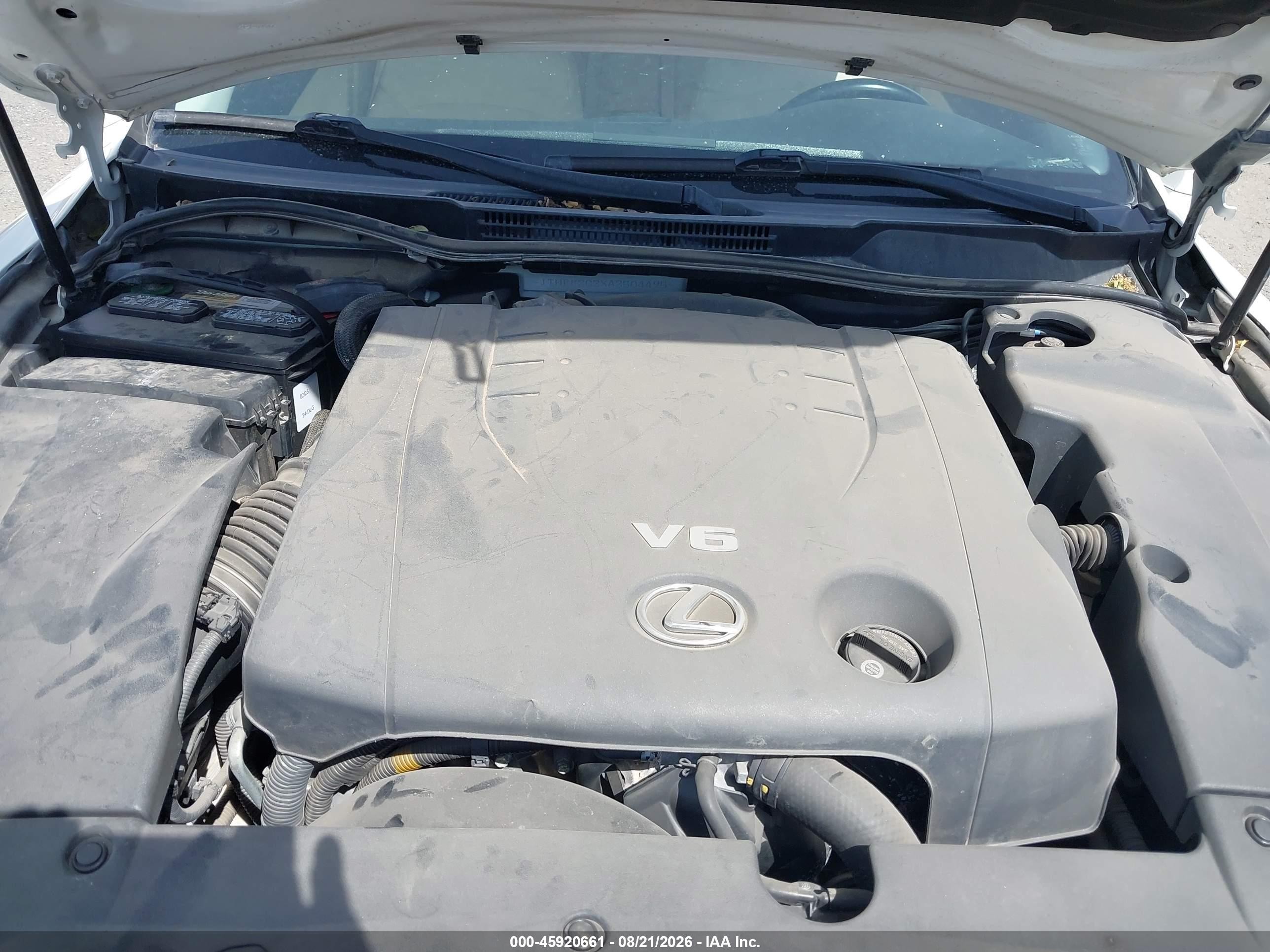 2010 Lexus Is 250c   White vin: JTHFF2C2XA2504495