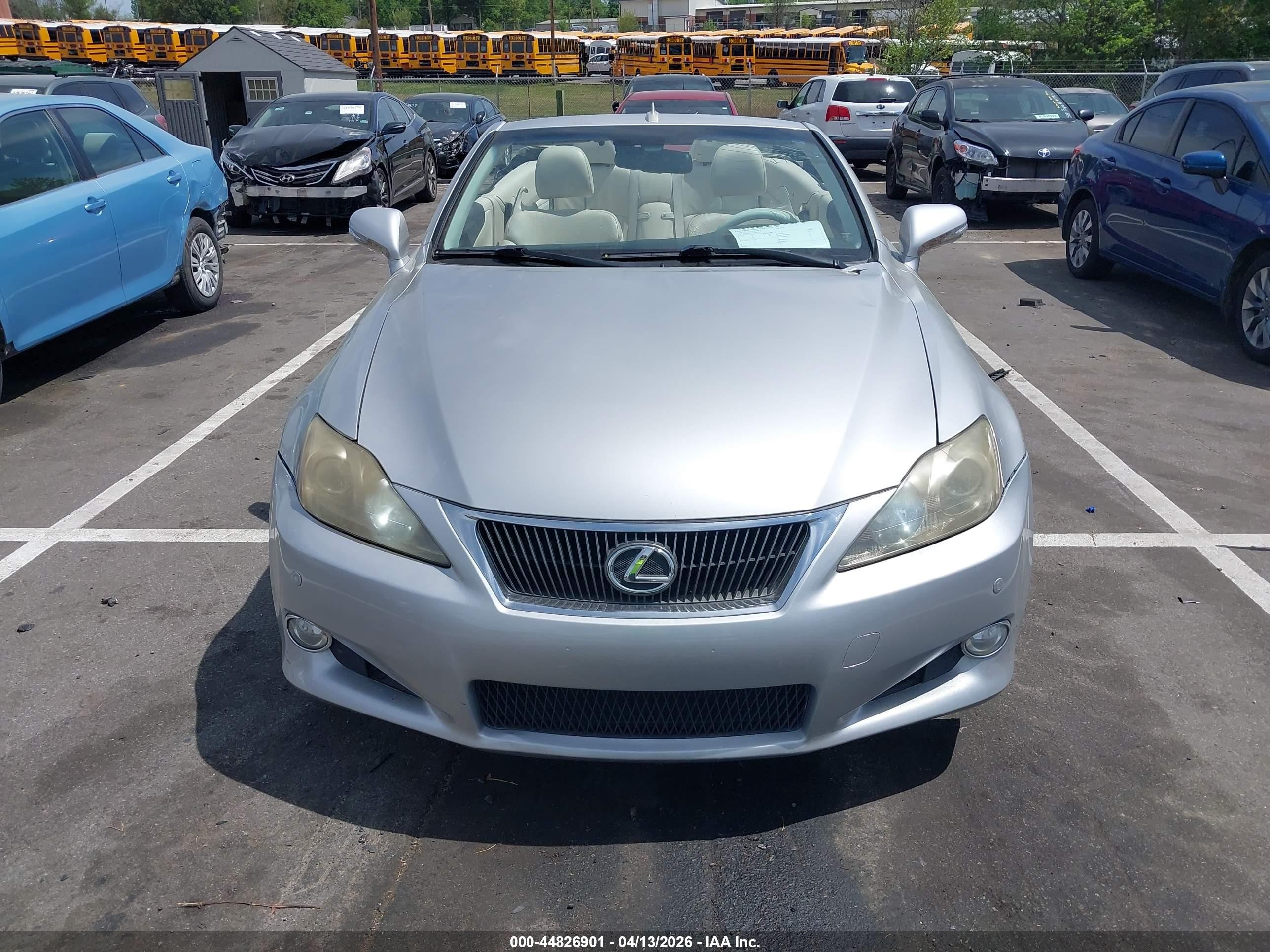 2010 Lexus Is 250c   Silver vin: JTHFF2C2XA2513858