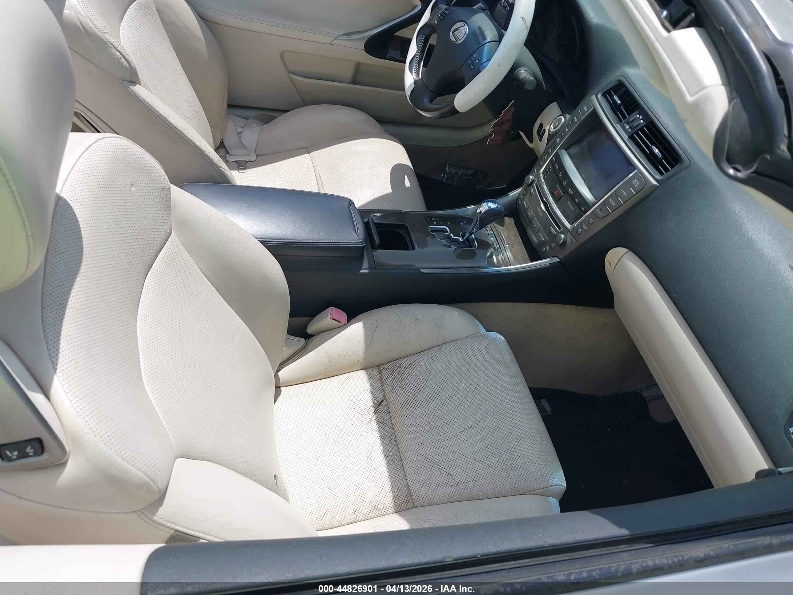 2010 Lexus Is 250c   Silver vin: JTHFF2C2XA2513858