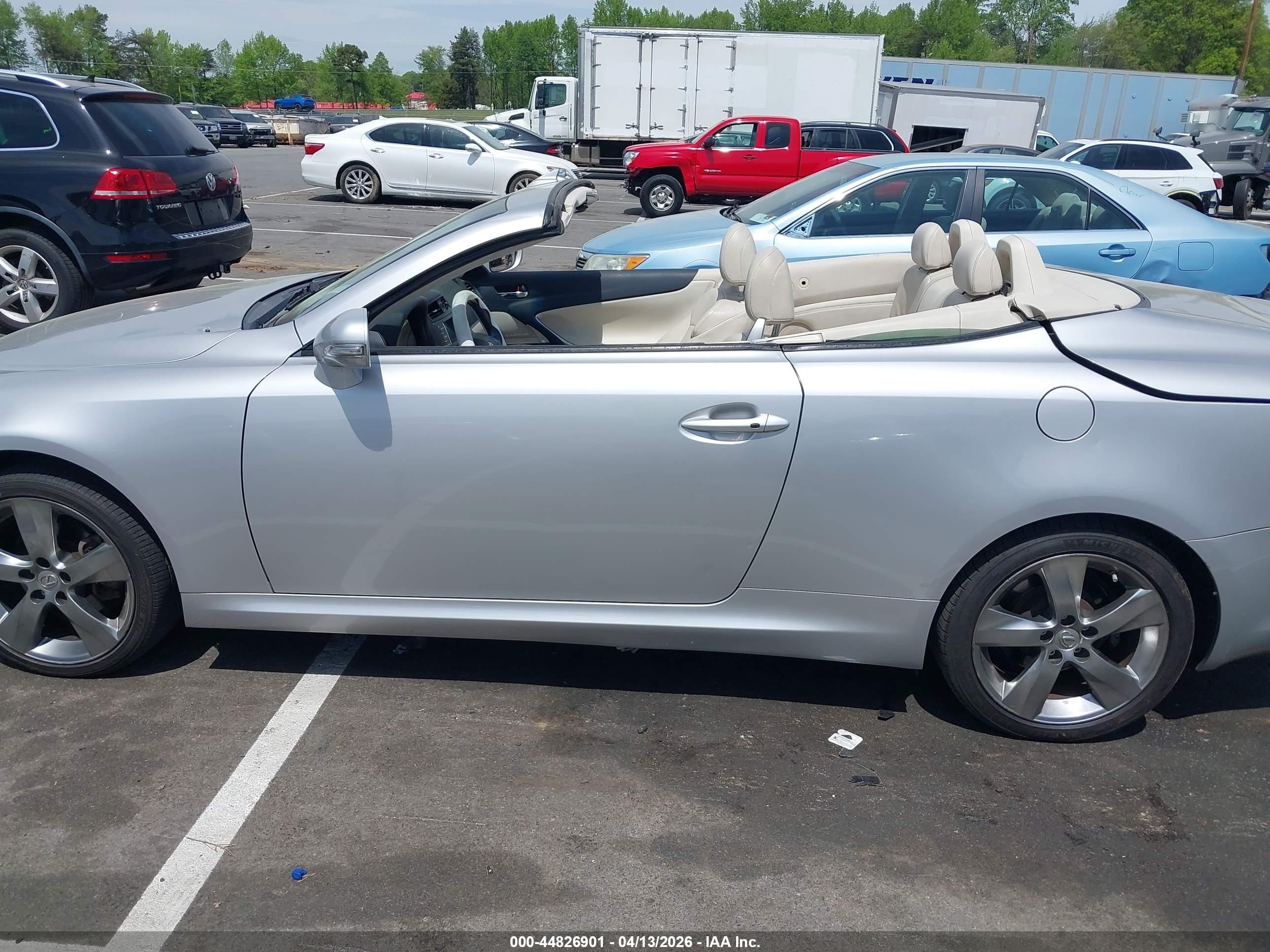 2010 Lexus Is 250c   Silver vin: JTHFF2C2XA2513858