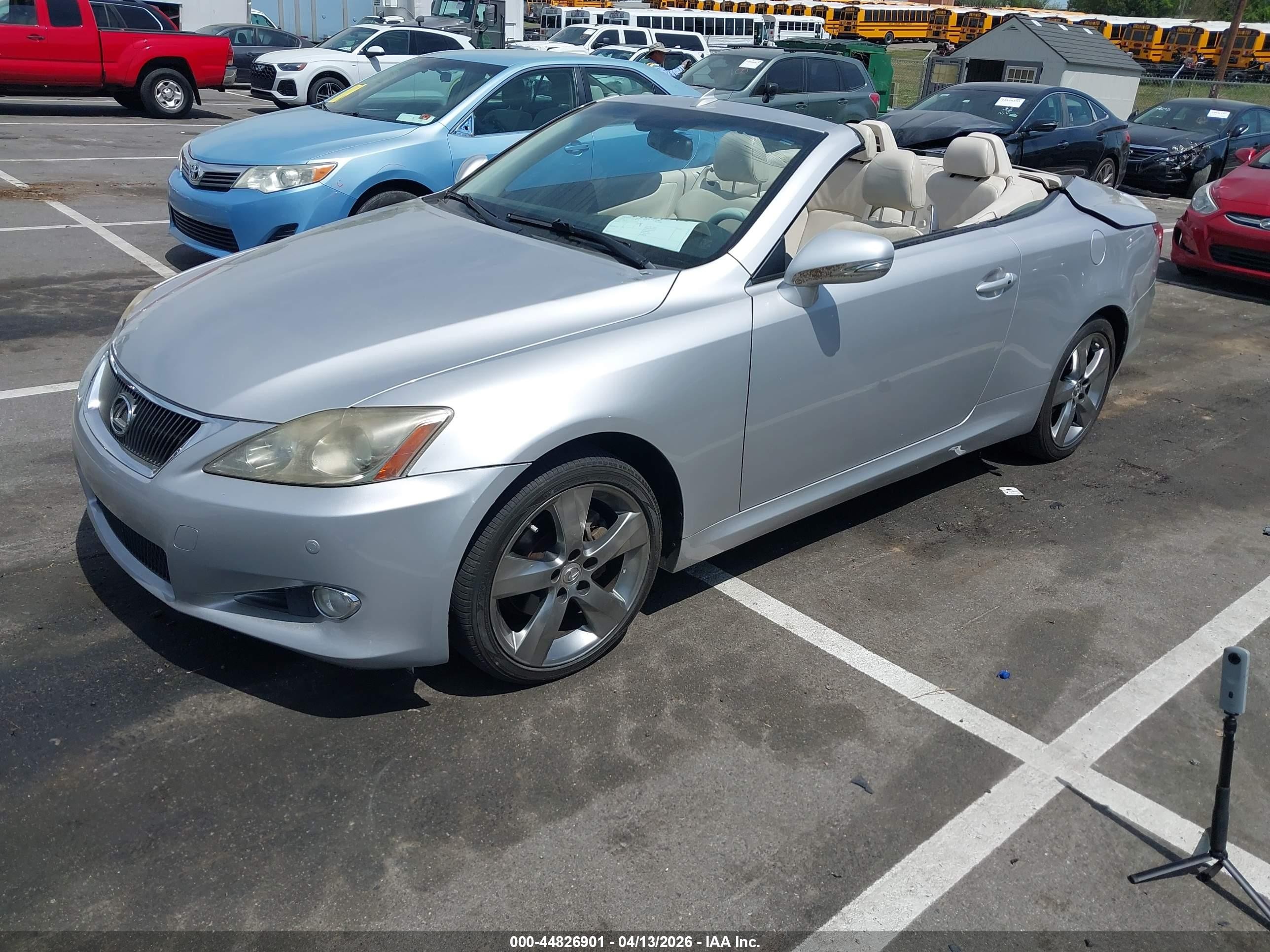 2010 Lexus Is 250c   Silver vin: JTHFF2C2XA2513858