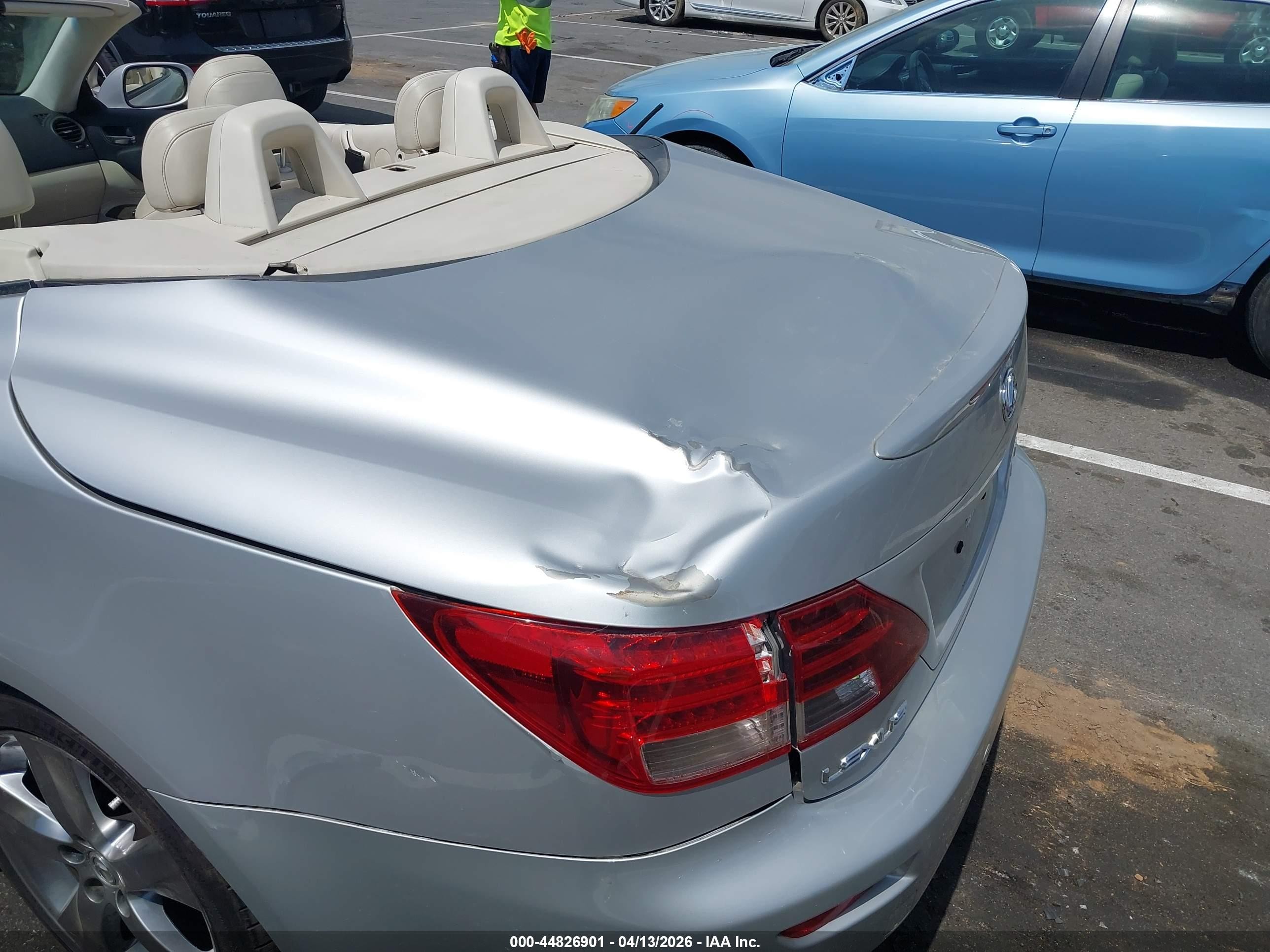 2010 Lexus Is 250c   Silver vin: JTHFF2C2XA2513858