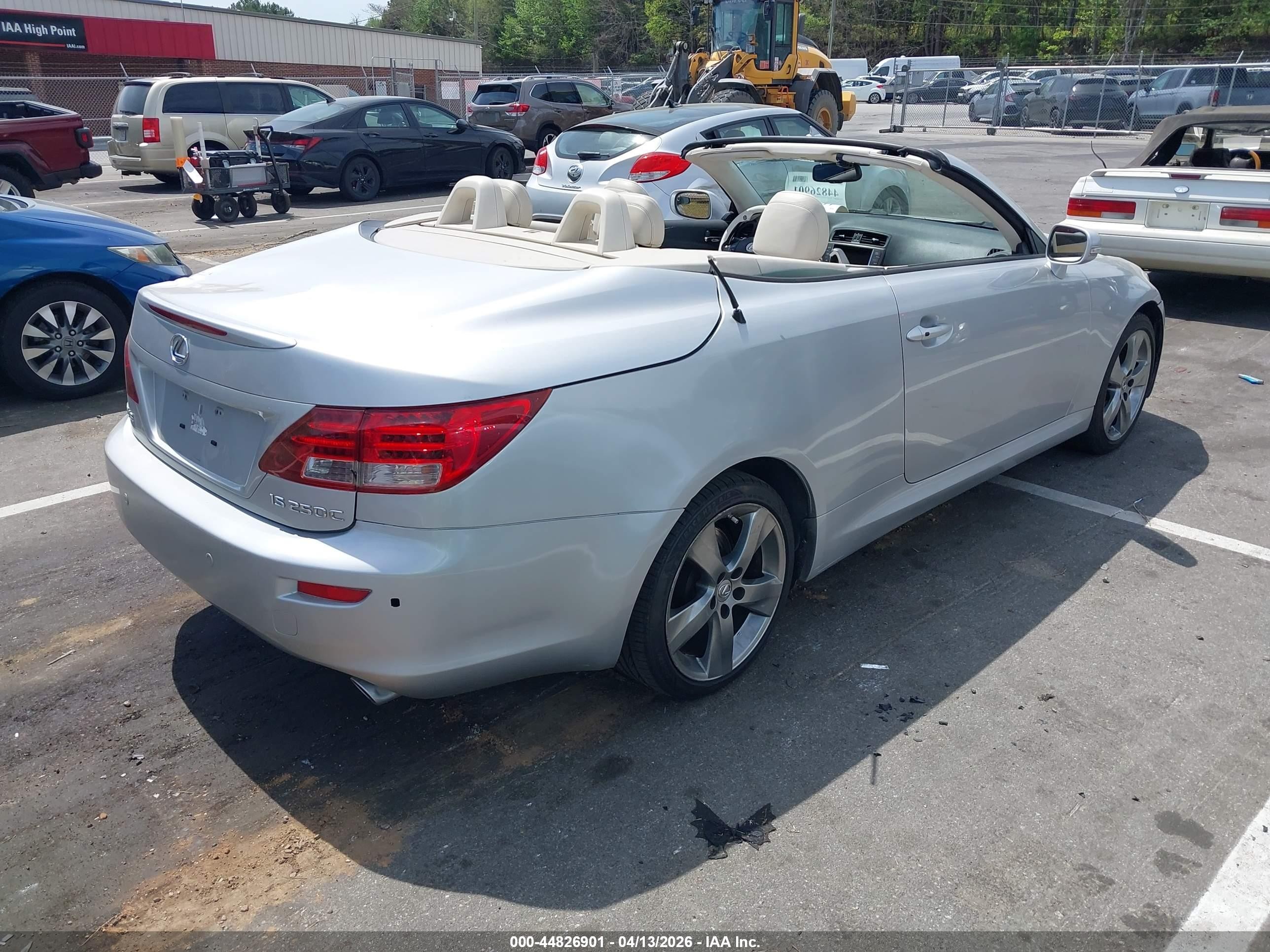 2010 Lexus Is 250c   Silver vin: JTHFF2C2XA2513858