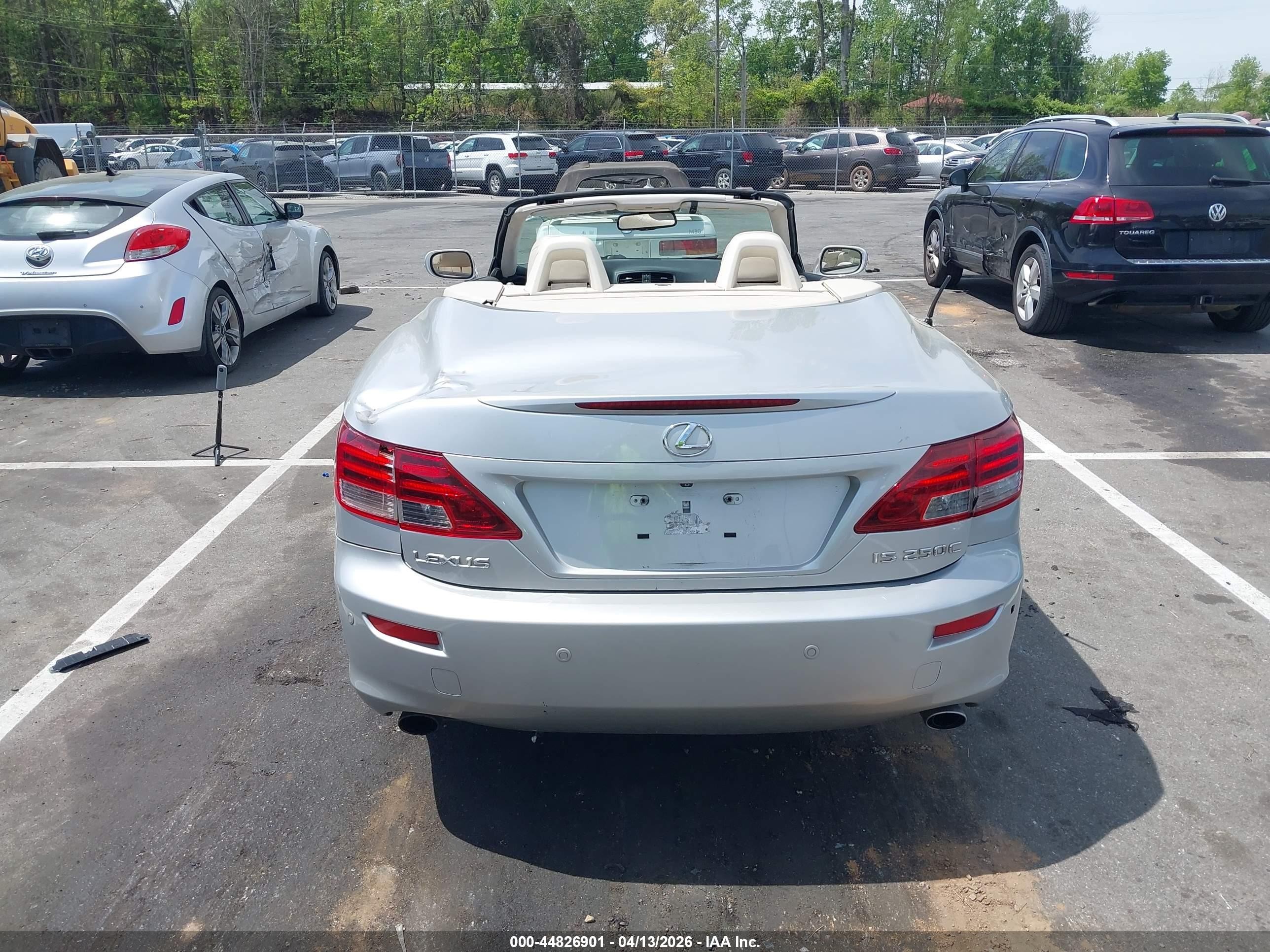 2010 Lexus Is 250c   Silver vin: JTHFF2C2XA2513858