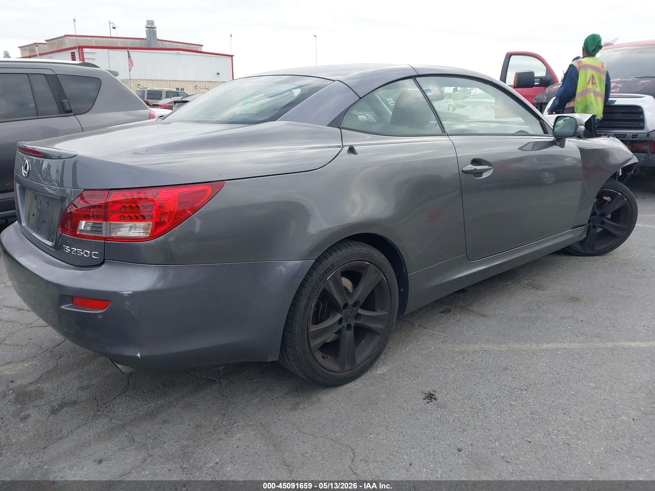 2015 Lexus Is 250c Gray vin: JTHFF2C2XF2532045