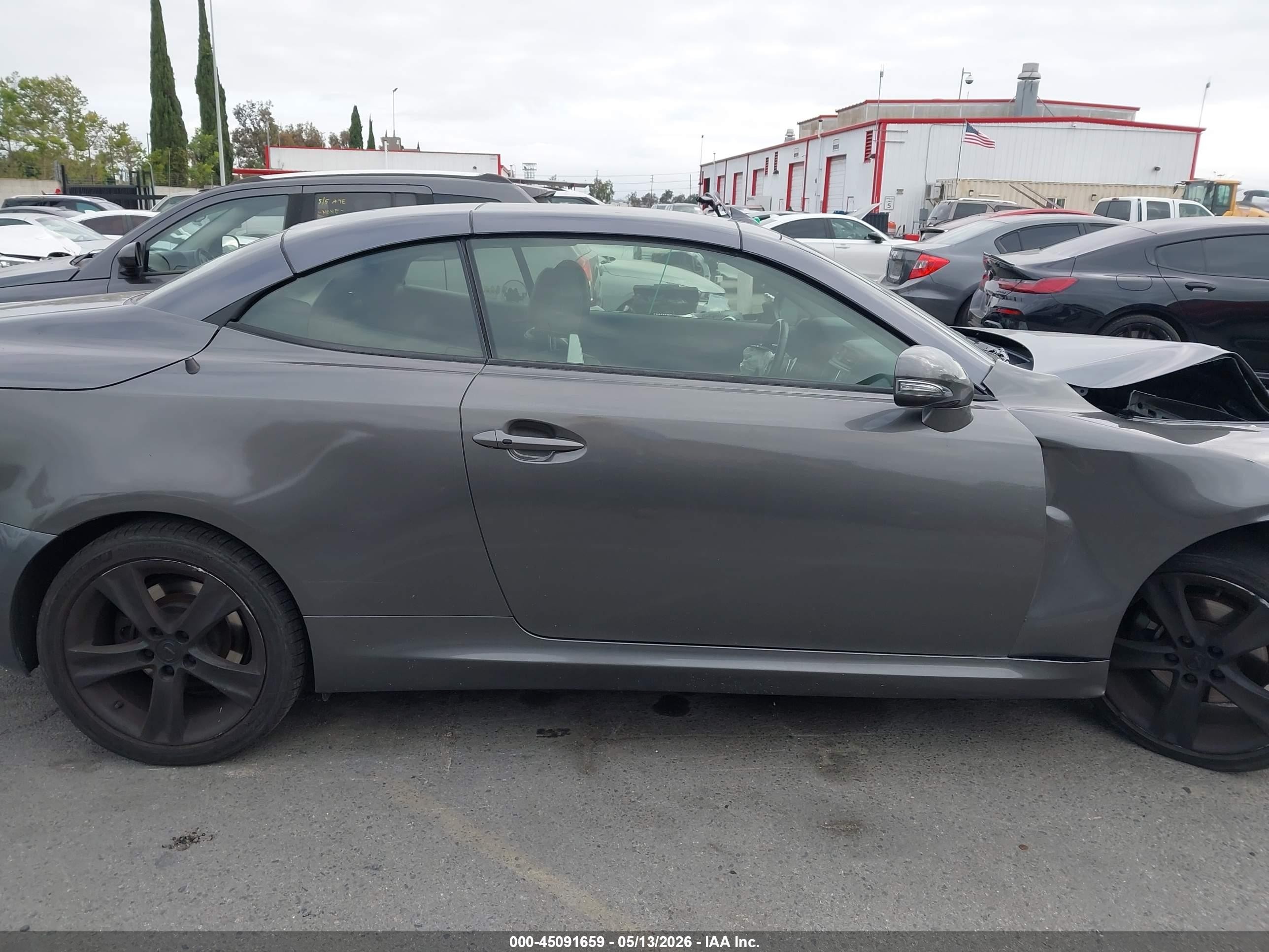 2015 Lexus Is 250c Gray vin: JTHFF2C2XF2532045