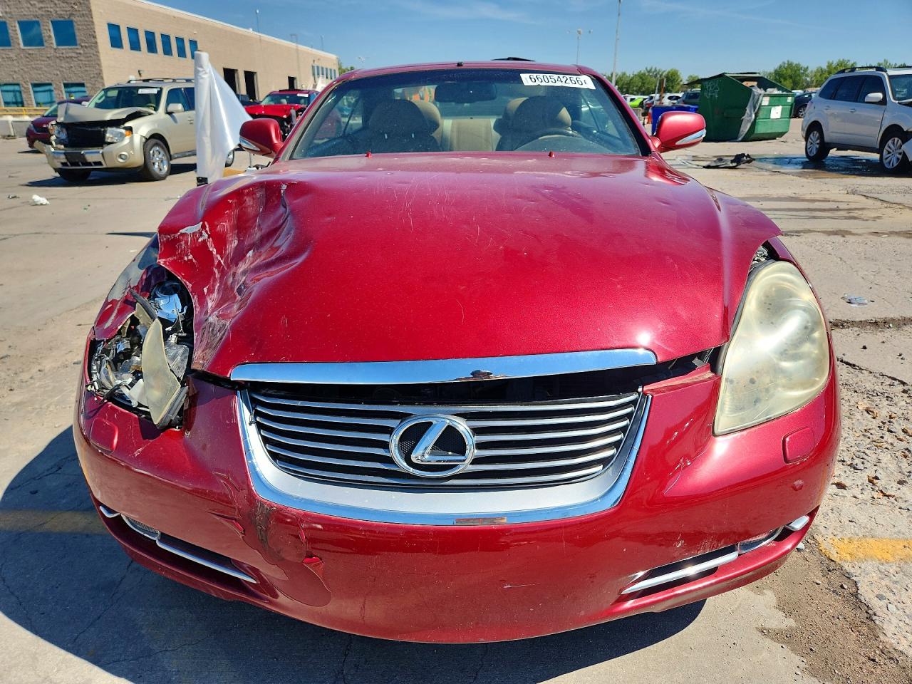 2010 Lexus Sc 430 Red vin: JTHFN2EY8A9021602