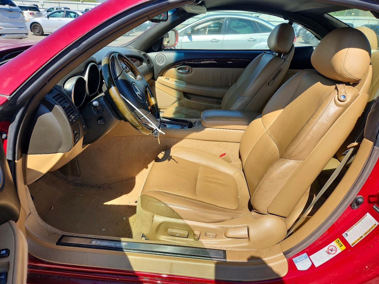 2010 Lexus Sc 430 Red vin: JTHFN2EY8A9021602