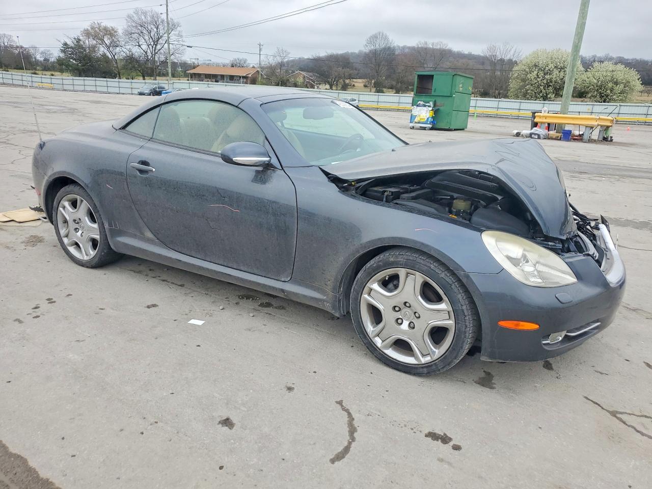 2008 Lexus Sc 430 Base Gray vin: JTHFN45Y089020207