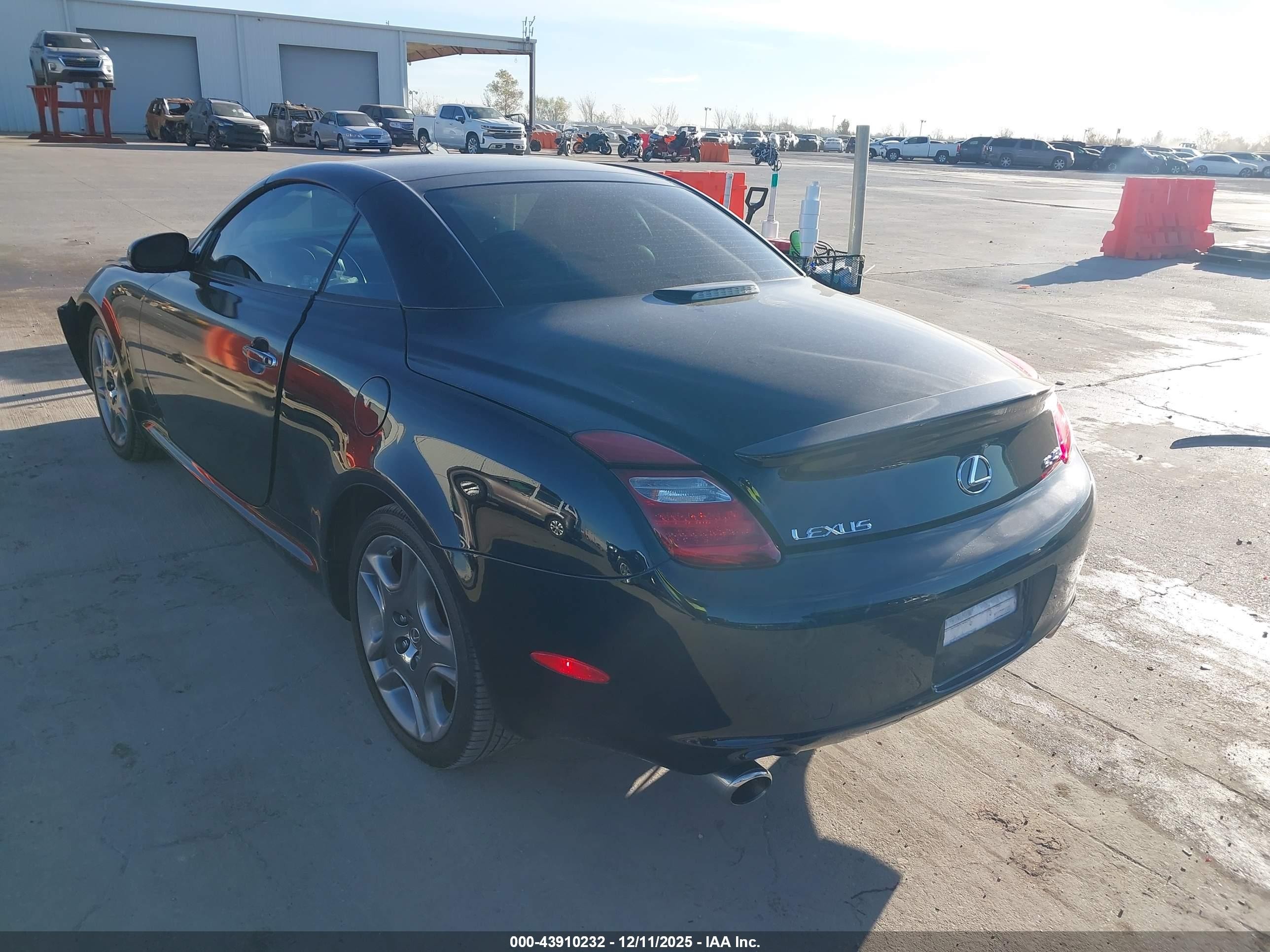 2008 Lexus Sc 430   Black vin: JTHFN45Y089020241