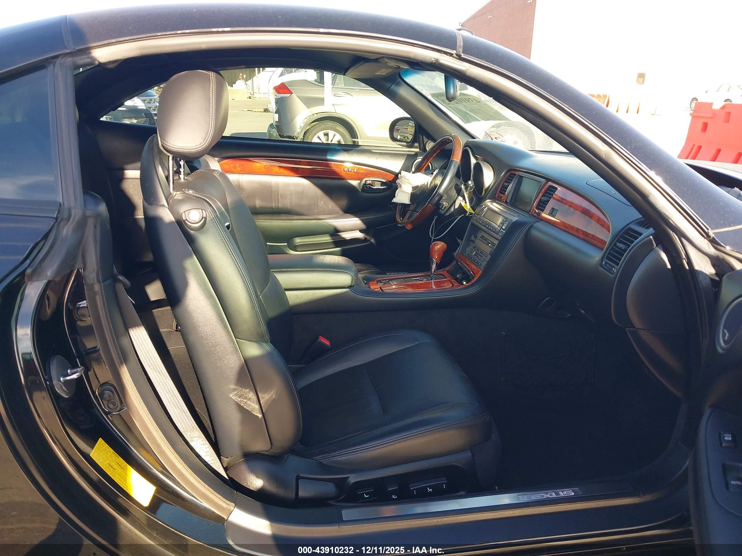 2008 Lexus Sc 430   Black vin: JTHFN45Y089020241