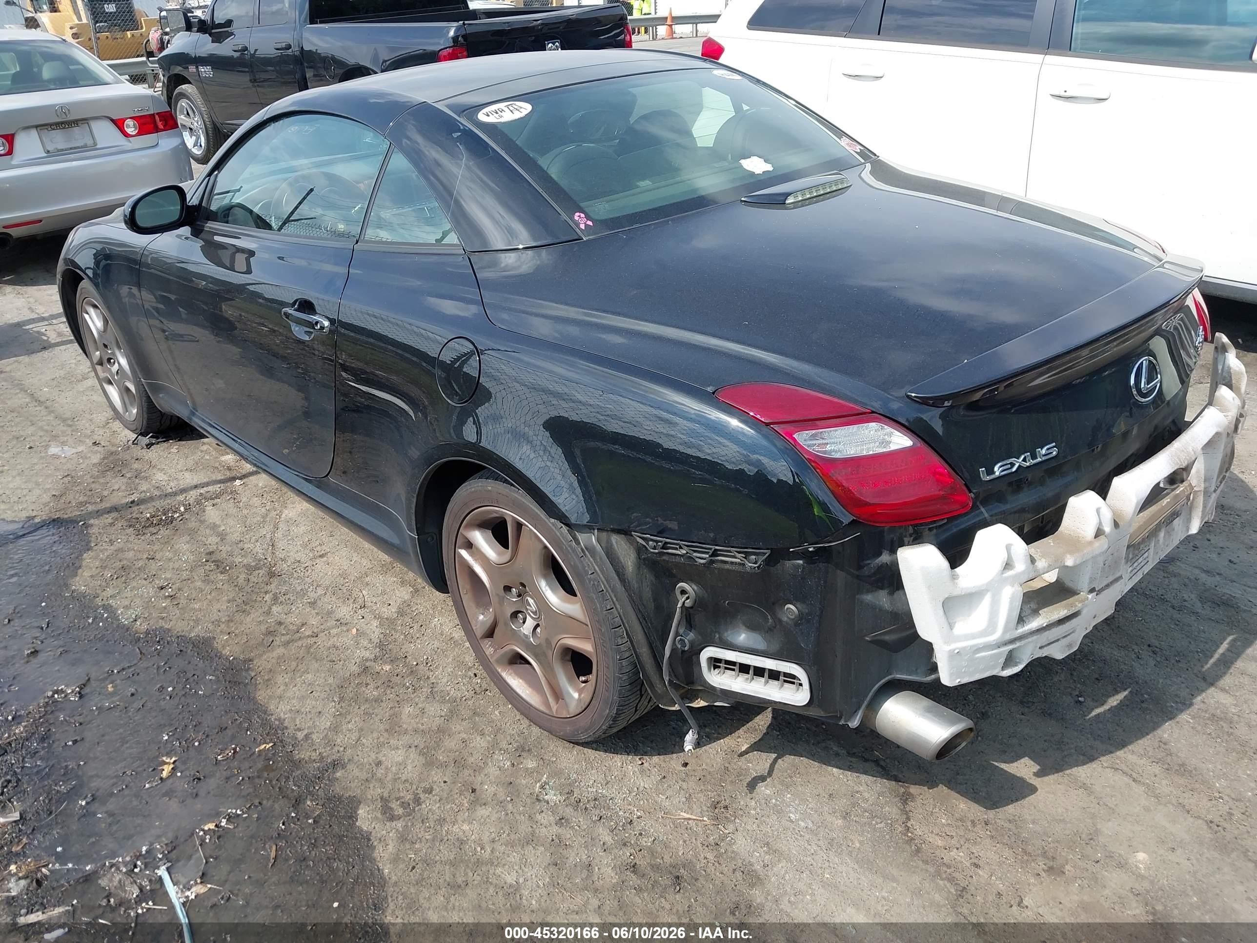 2008 Lexus Sc 430   Черный vin: JTHFN45Y089020269