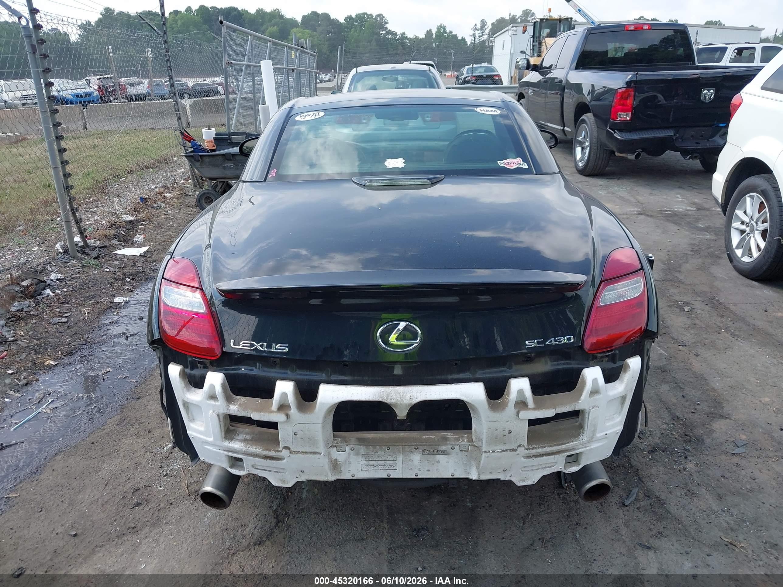 2008 Lexus Sc 430   Черный vin: JTHFN45Y089020269