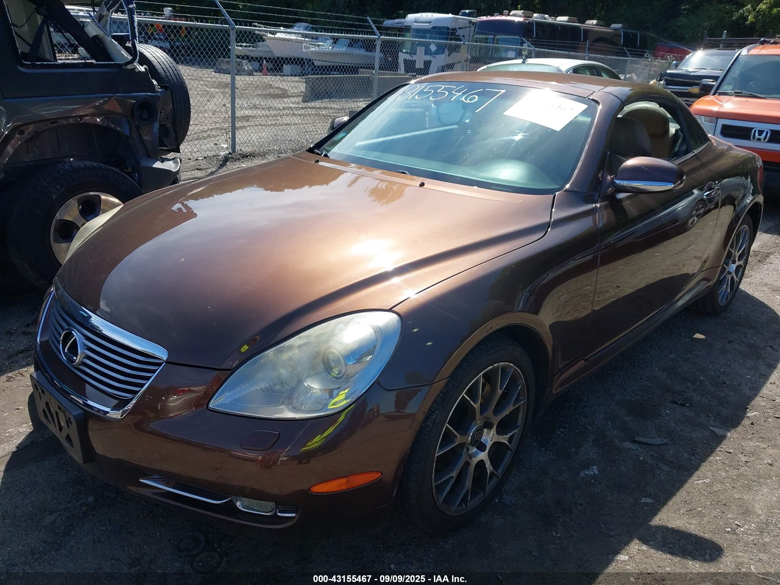 2008 Lexus Sc 430   Brown vin: JTHFN45Y189016408