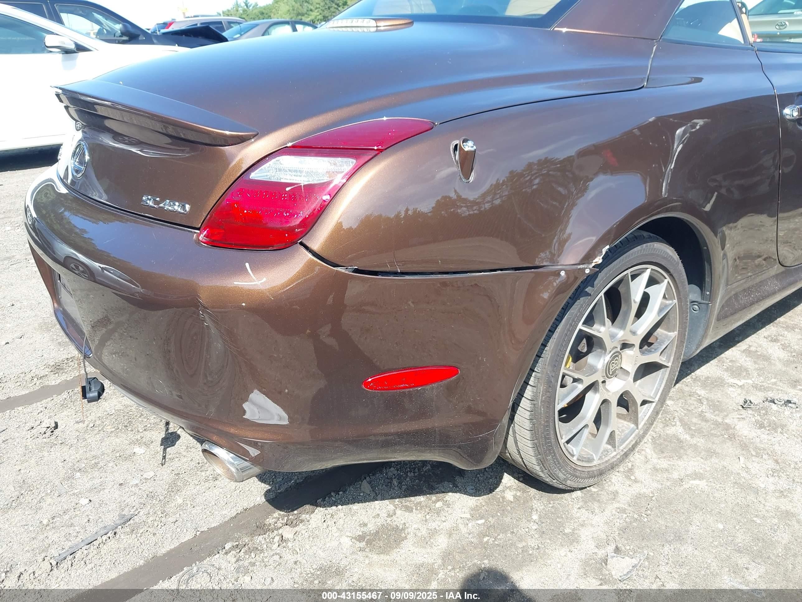 2008 Lexus Sc 430   Brown vin: JTHFN45Y189016408