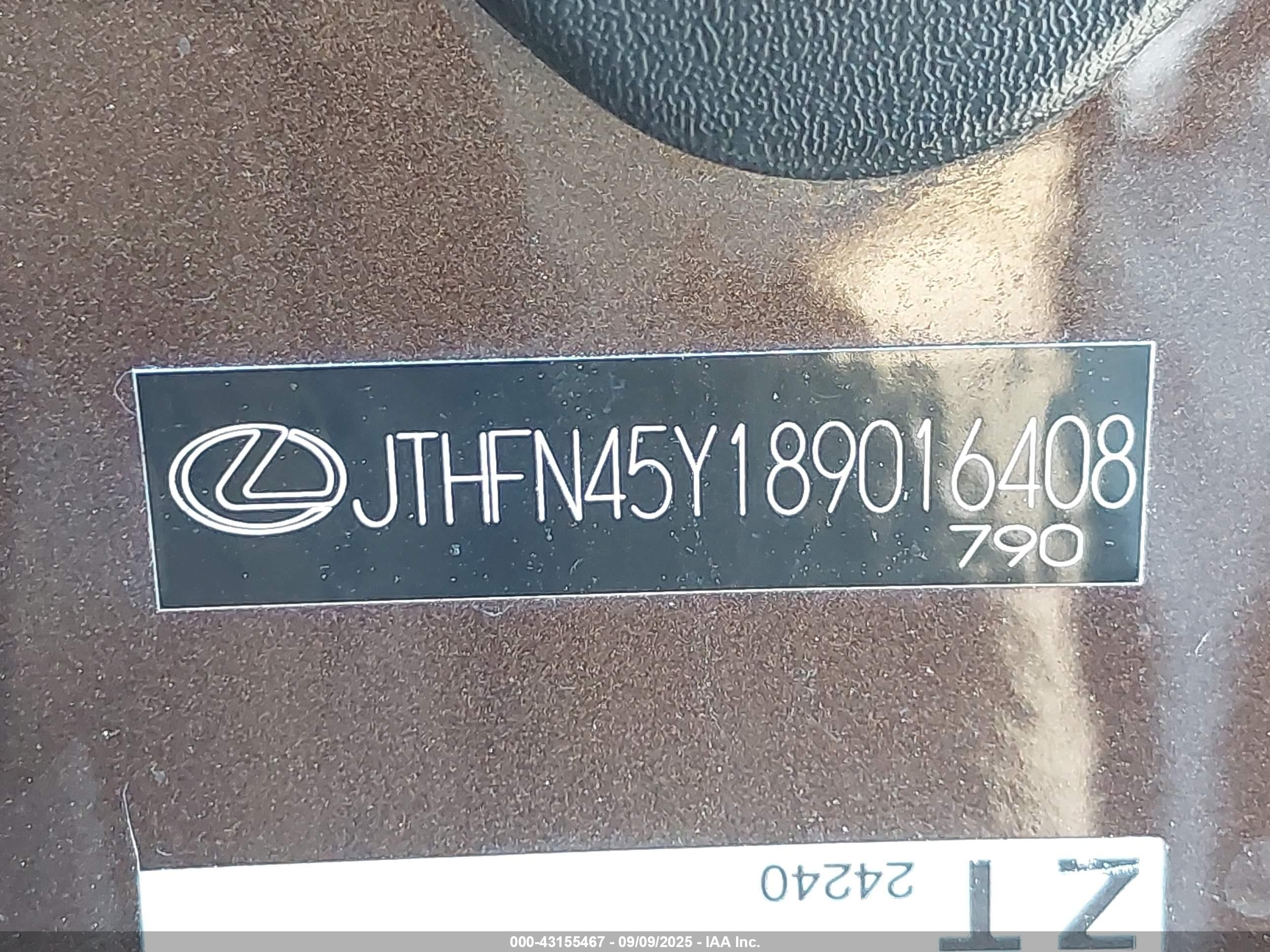 2008 Lexus Sc 430   Brown vin: JTHFN45Y189016408