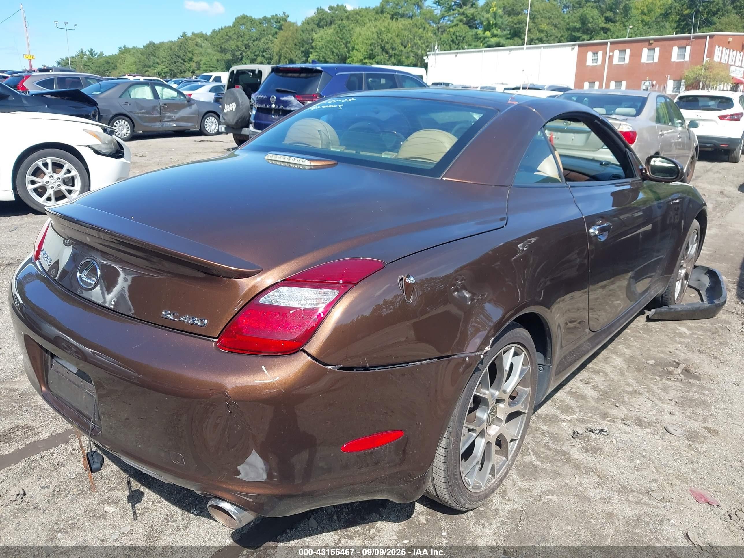 2008 Lexus Sc 430   Brown vin: JTHFN45Y189016408