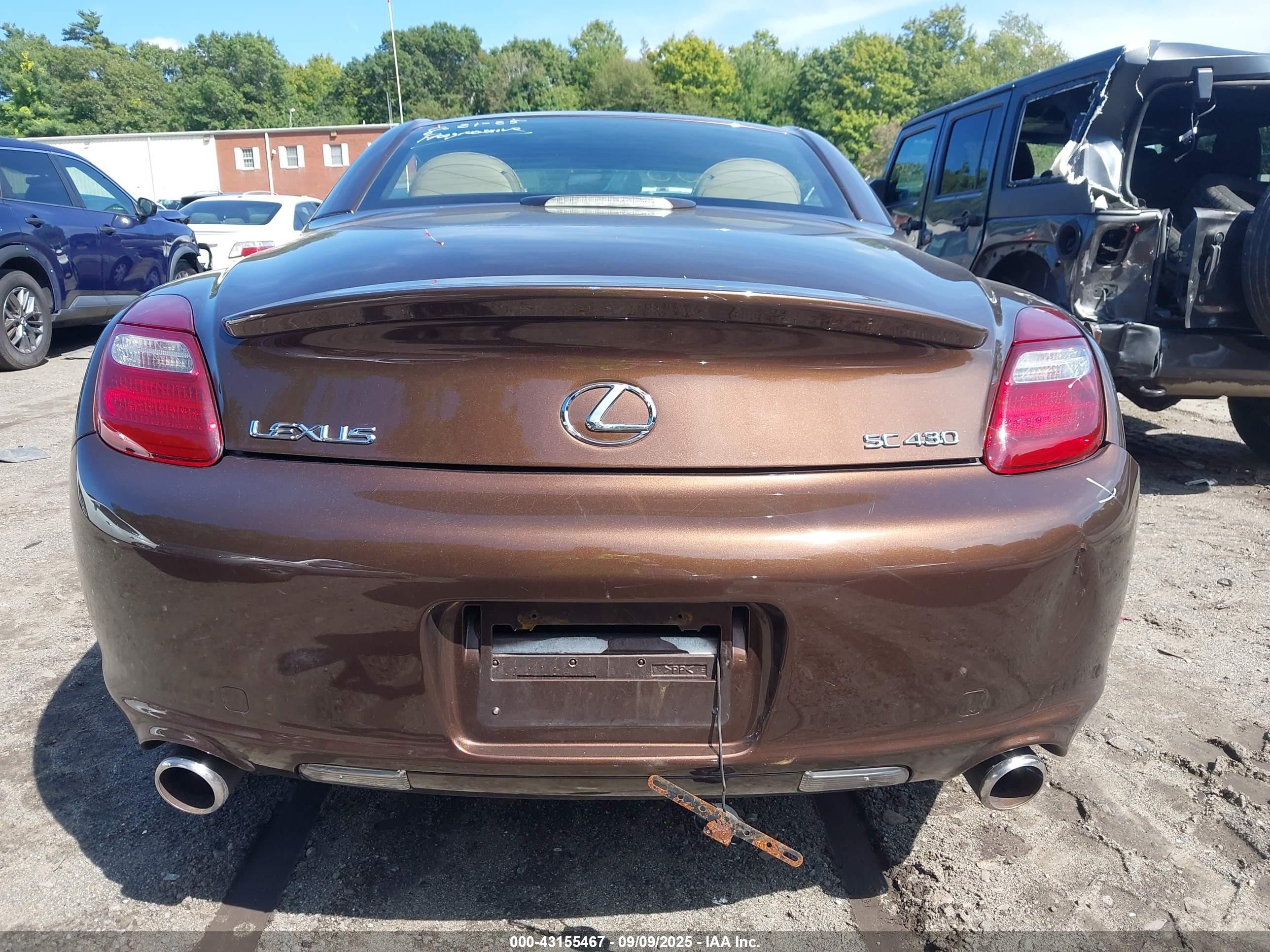 2008 Lexus Sc 430   Brown vin: JTHFN45Y189016408