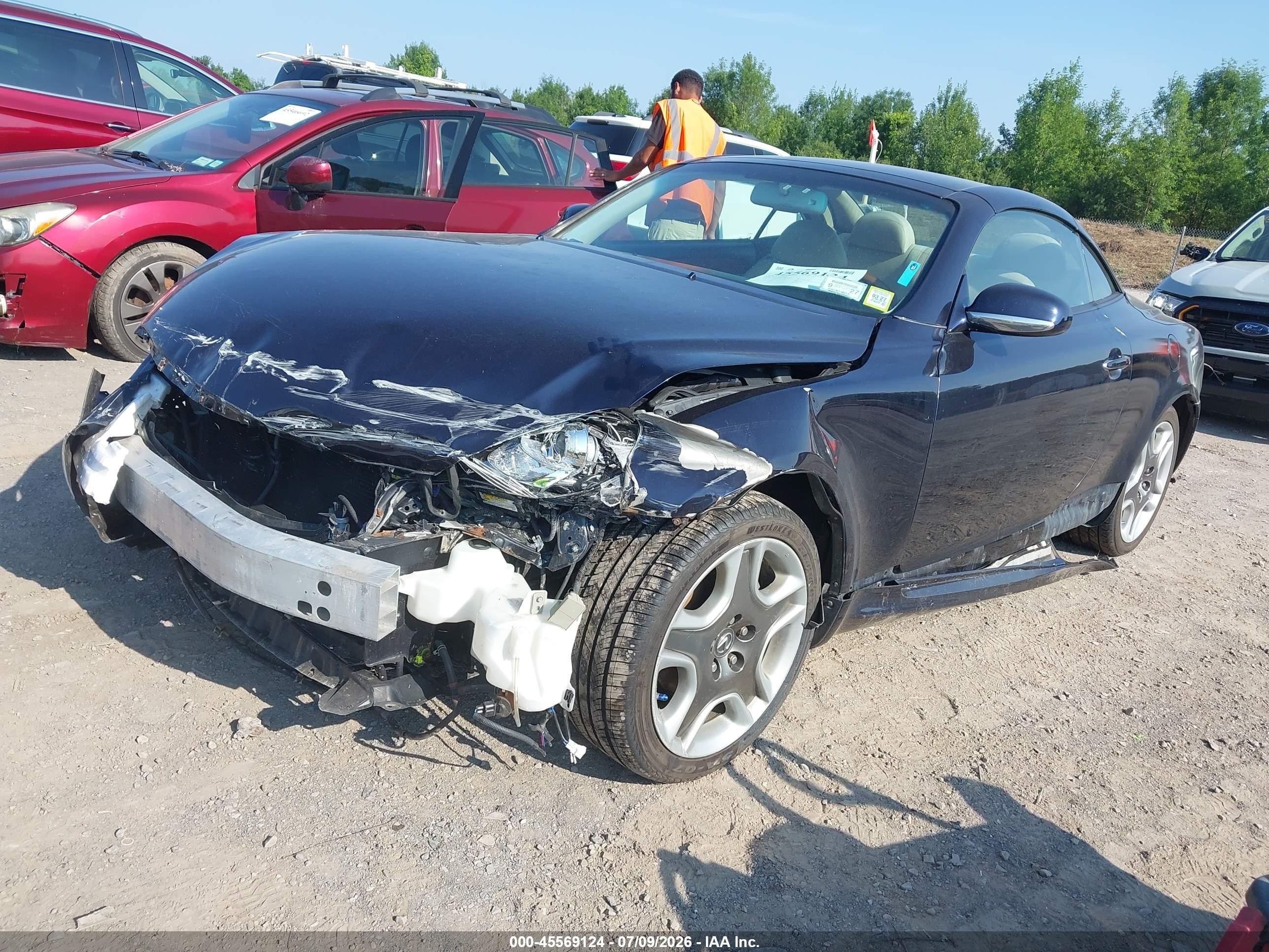 2008 Lexus Sc 430   Dark Blue vin: JTHFN45Y189019986