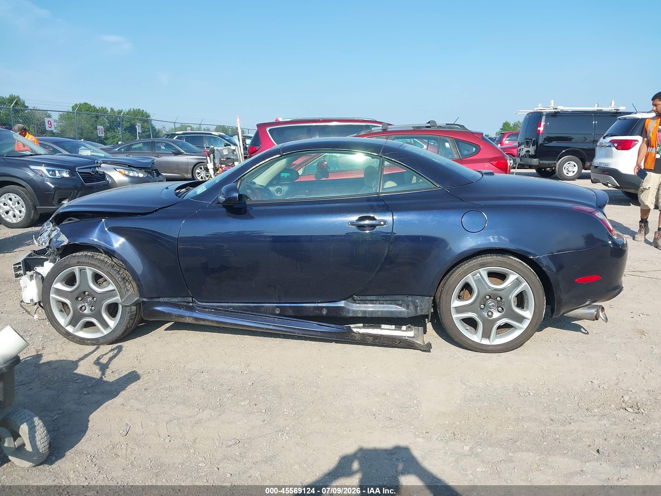 2008 Lexus Sc 430   Dark Blue vin: JTHFN45Y189019986