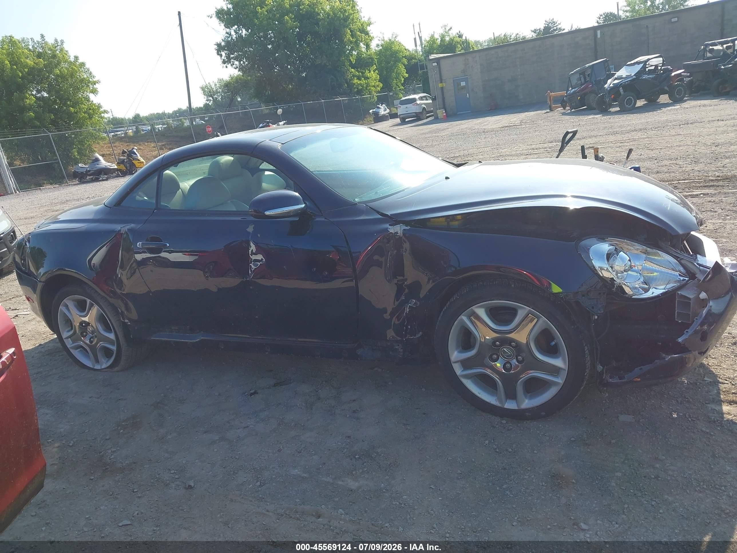 2008 Lexus Sc 430   Dark Blue vin: JTHFN45Y189019986