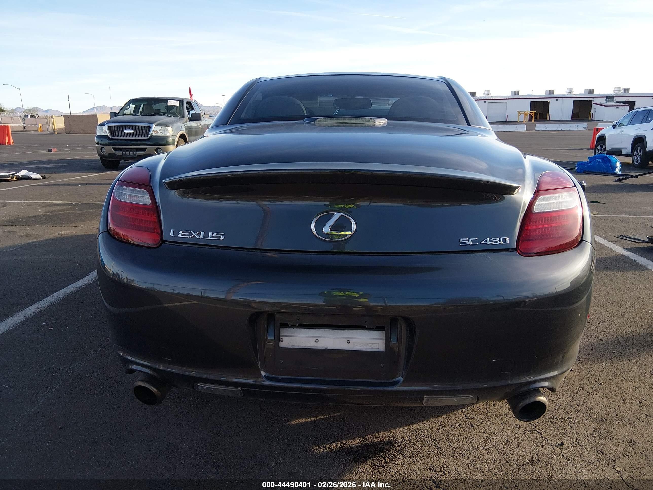 2008 Lexus Sc 430   Gray vin: JTHFN45Y289016286