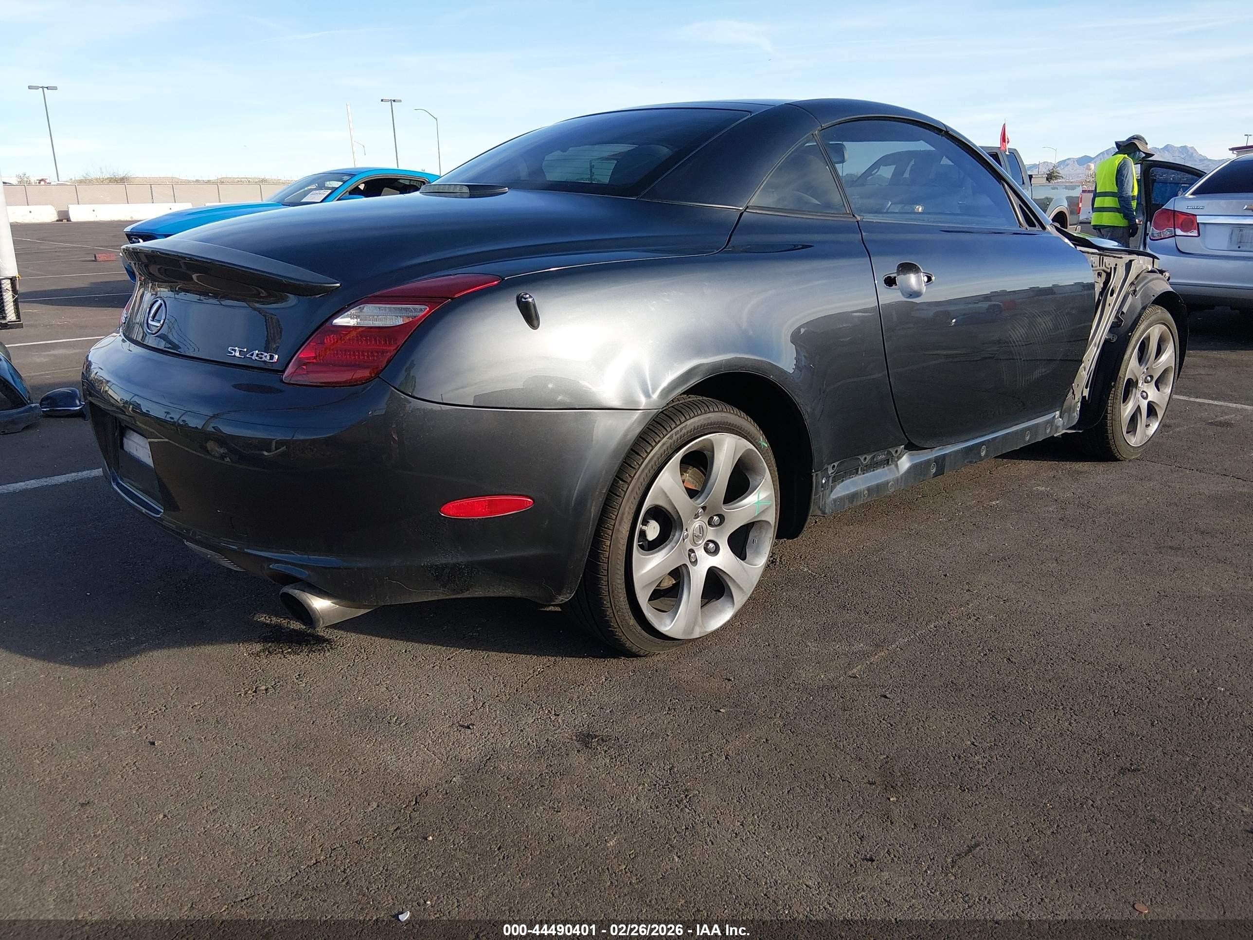 2008 Lexus Sc 430   Gray vin: JTHFN45Y289016286