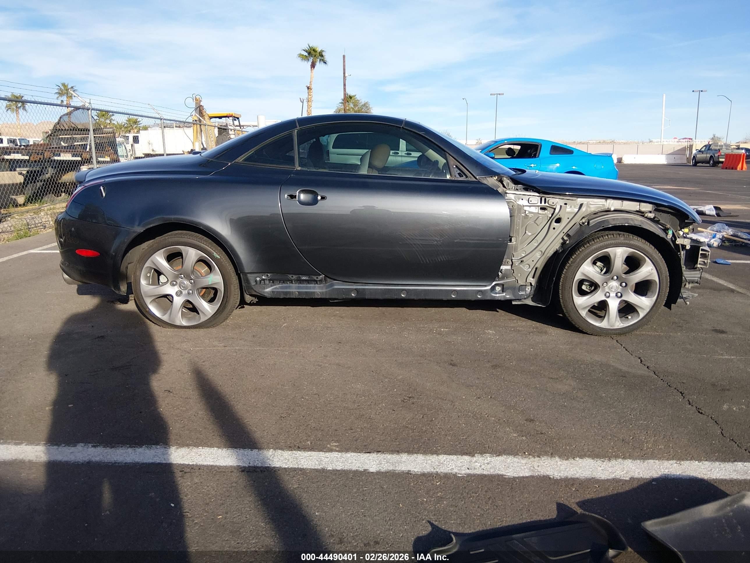2008 Lexus Sc 430   Gray vin: JTHFN45Y289016286