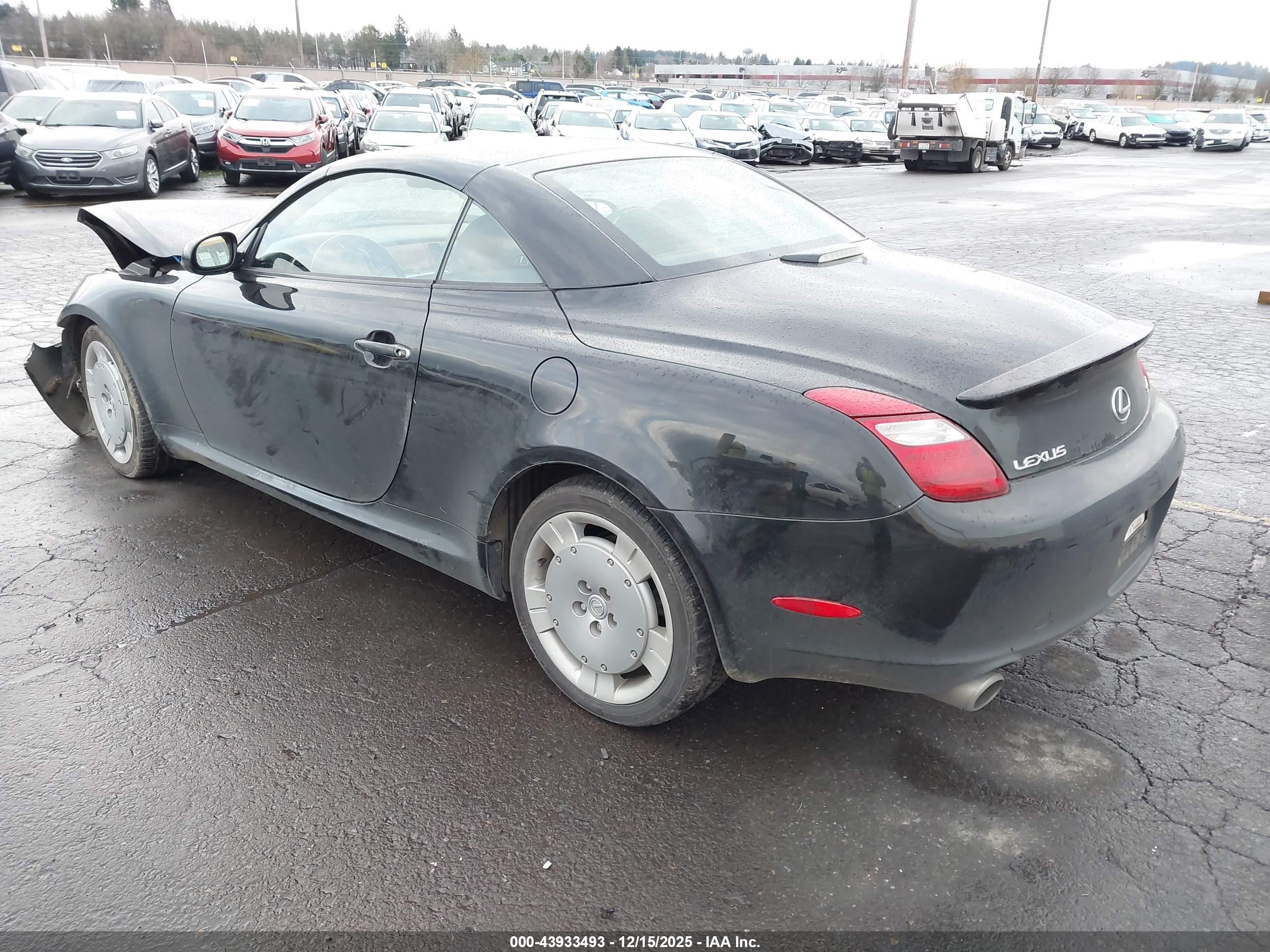 2007 Lexus Sc 430   Black vin: JTHFN45Y479014649